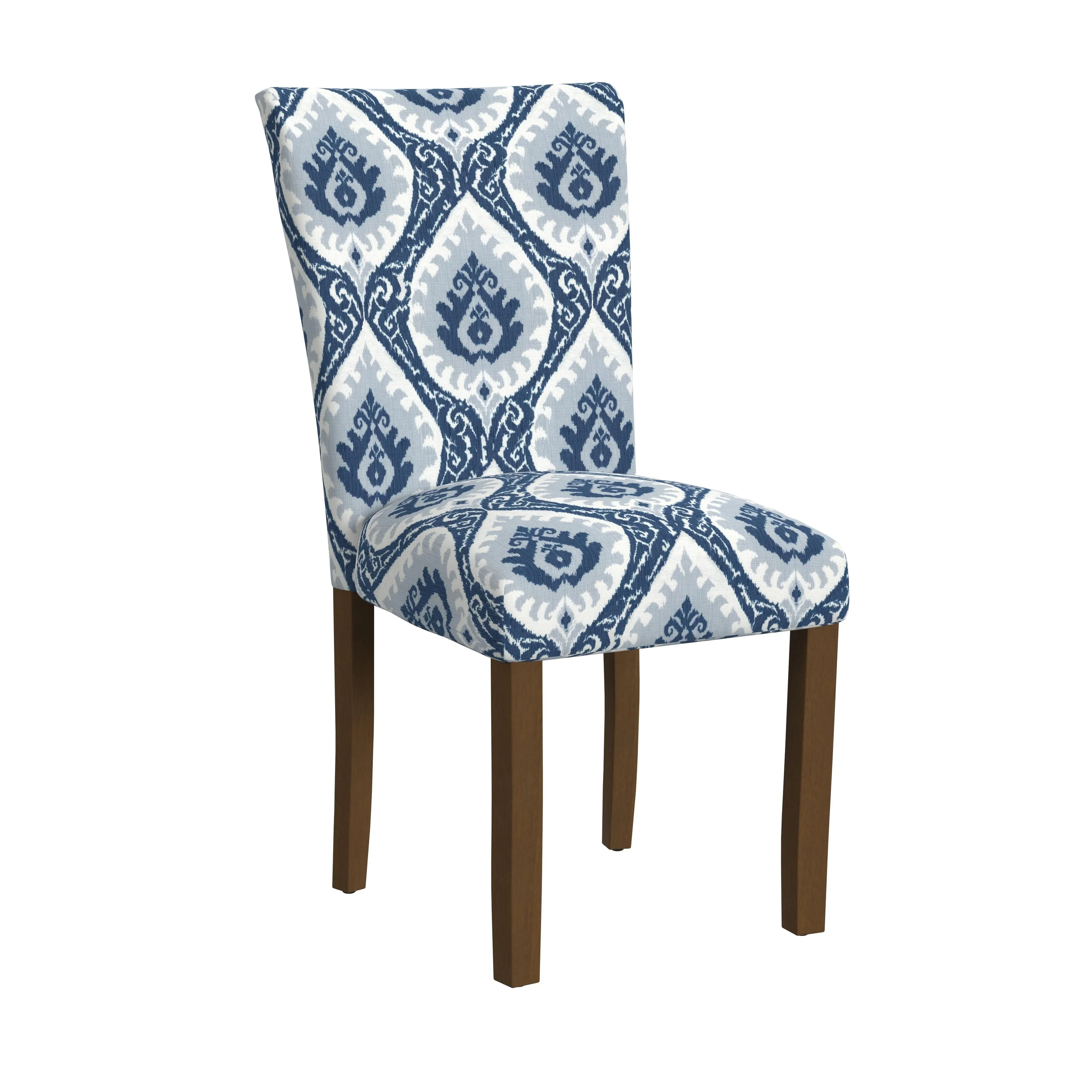 Set of 2 Upholstered Medallion Dining Chairs, Comfortable Parsons Style Chairs for Kitchen and Dining Room - Image 5