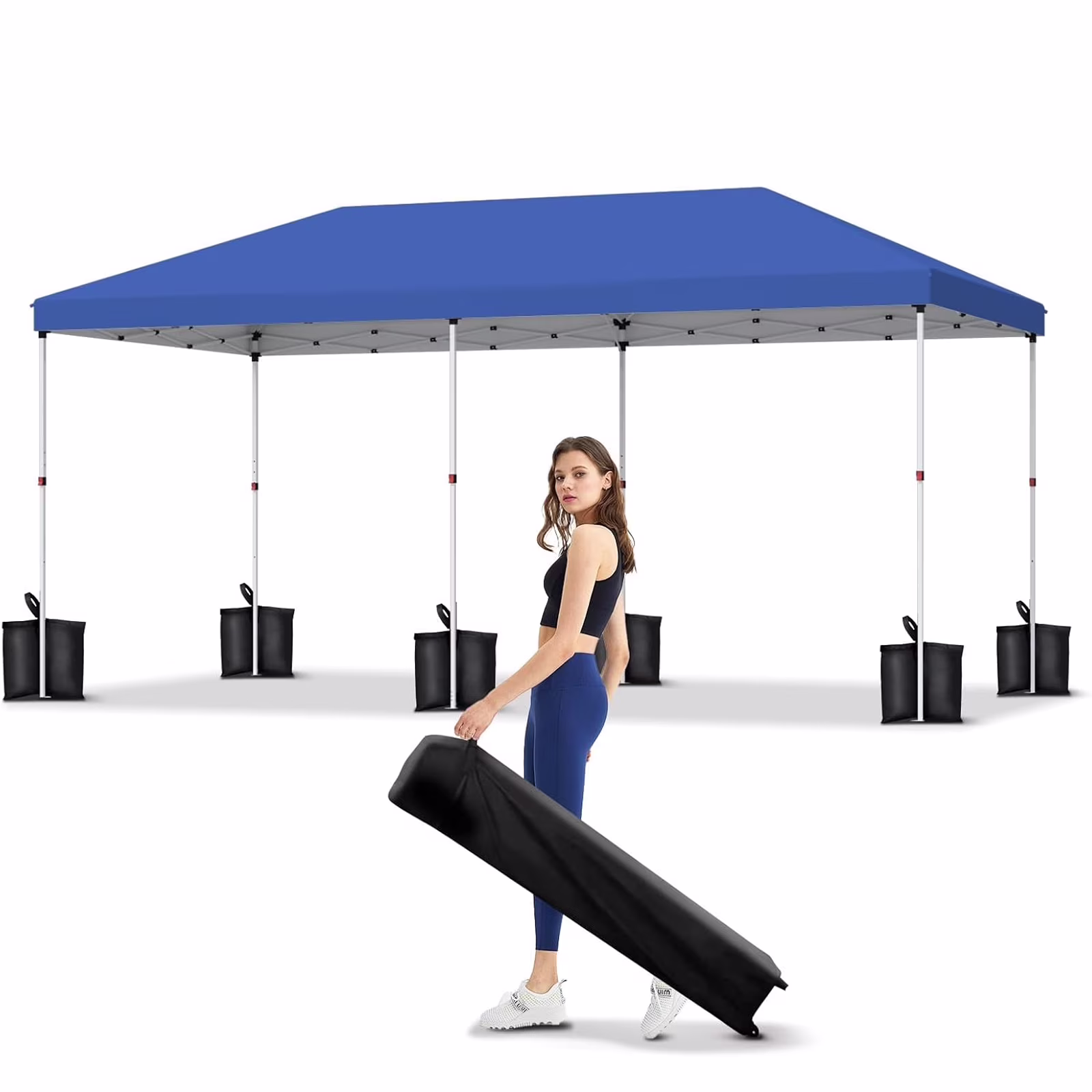 10' x 20' Pop Up Canopy Tent for Outdoor, Portable Instant Commercial Canopy for Patio, Backyard, Garden, Lawn, Outdoor Activities - Image 5