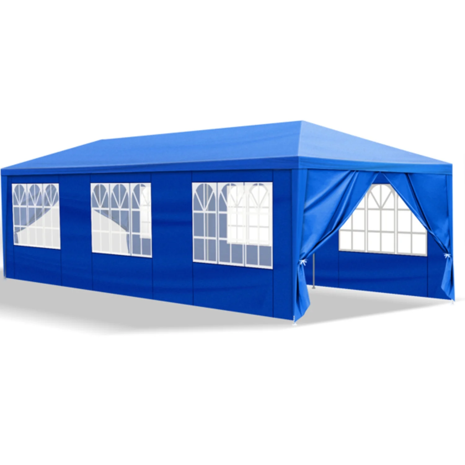 10'x30' Outdoor Party Tent With 8 Removable Sidewalls Canopy Blue Waterproof Shelters Gazebo For BBQ Birthday Party Wedding Events Backyard Garden And Patio - Image 6
