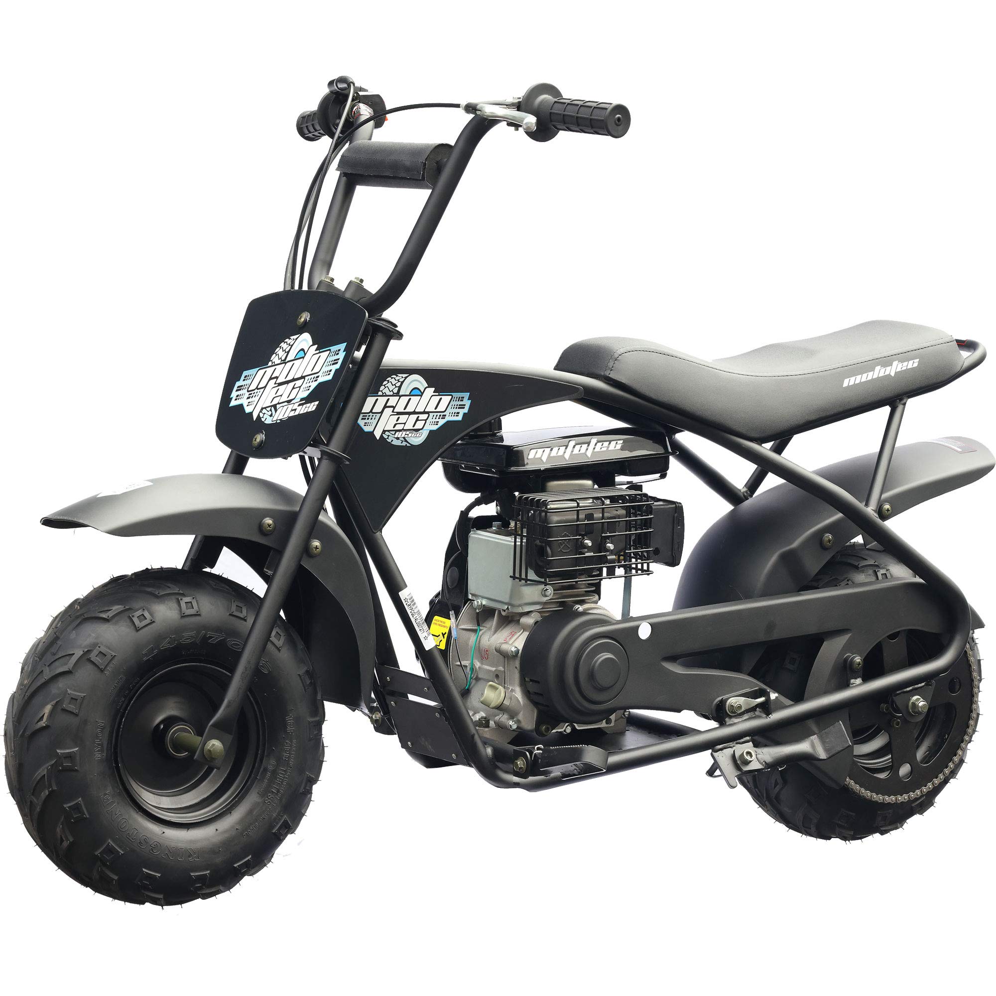 105cc 3.5HP Gas Powered Mini Bike, Black, (MT-MiniBike-105cc_Black) - Image 3