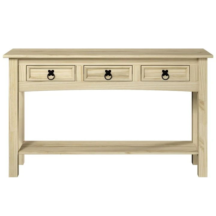 Wood Console Table with 3 Drawers, Entryway Hallway Storage and Display Table for Home - Image 22