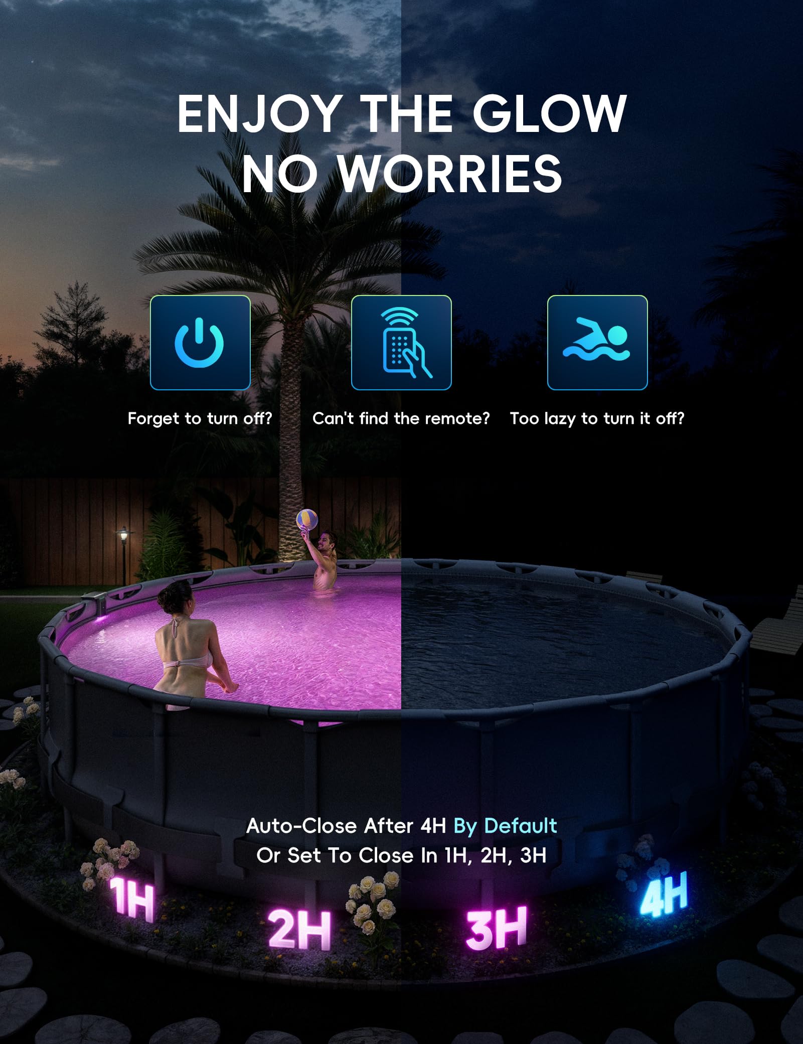 Solar Pool Lights for Steel Wall Above Ground Pools, Solar Powered LED Swimming Pool Lighting - Image 26