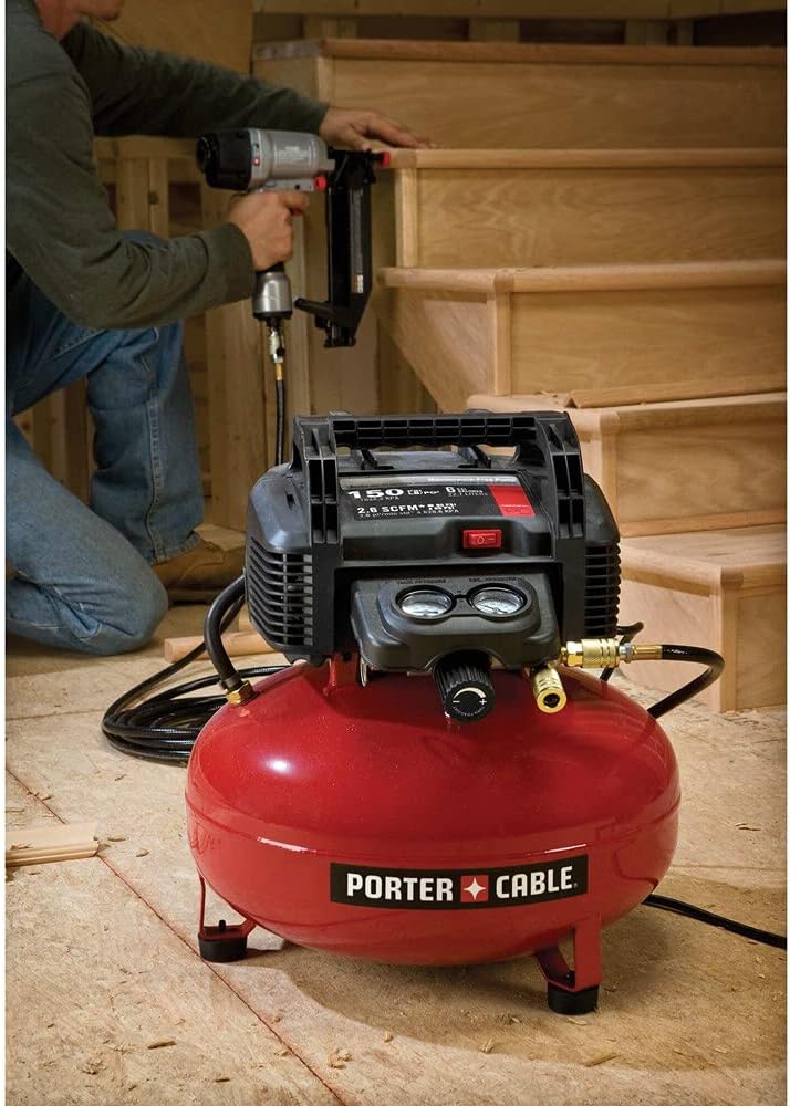 6 Gallon Pancake Air Compressor, Oil-Free Portable Electric Compressor for Garage, Workshop and DIY Projects - Image 6