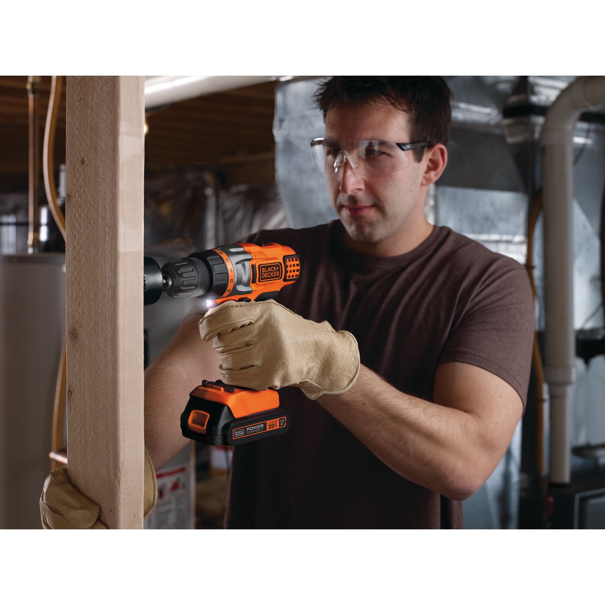 BLACK+DECKER 20V Cordless Drill/Driver, Lithium Ion Battery and Charger Included - Image 8