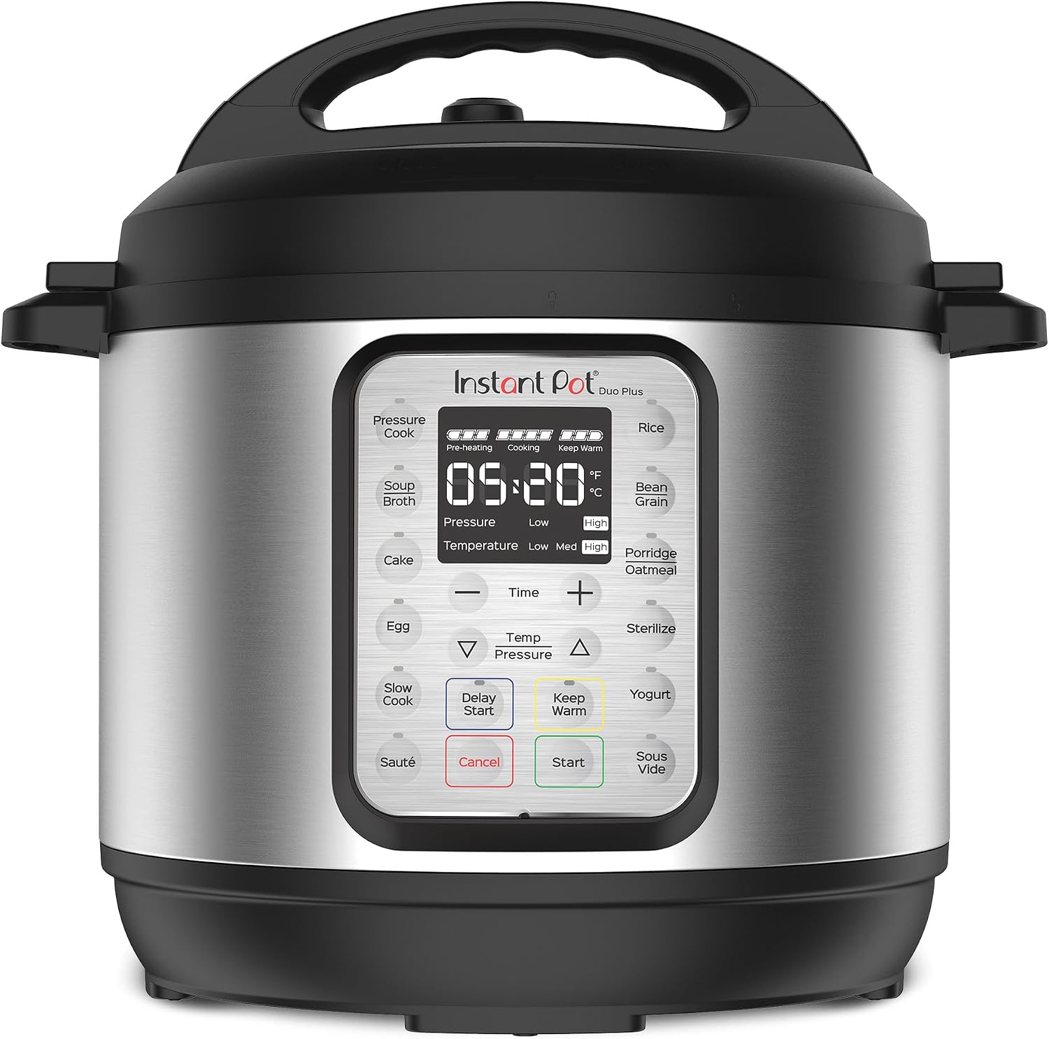Duo Plus 6 Qt 9-in-1 Electric Pressure Cooker, Stainless Steel
