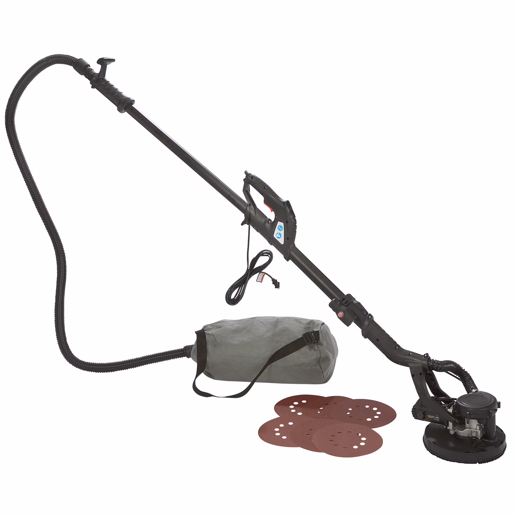 Ironton 9in. Drywall Sander, 6.5 Amps, 750-C1600 OPM, 8-1/2in. Pad