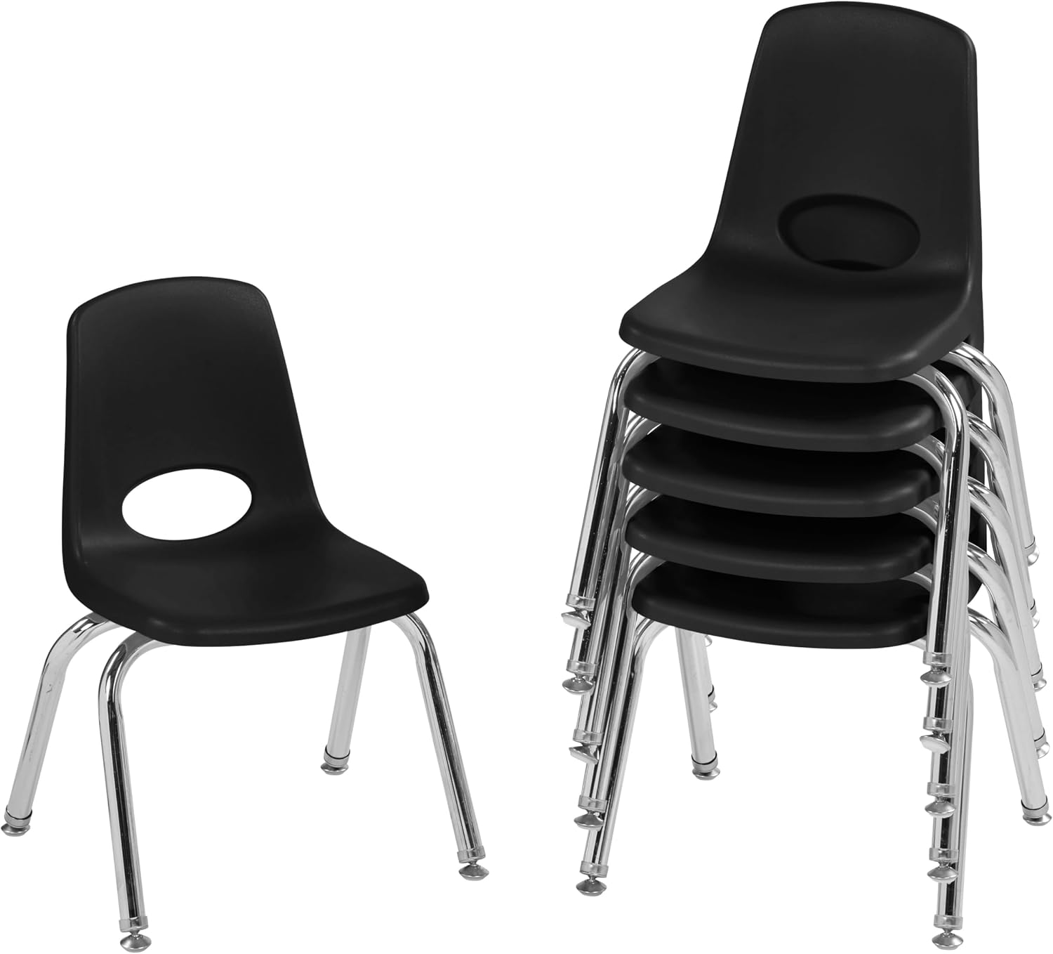 10" School Stack Chair with Swivel Glides, Purple, 6-Pack - Image 68