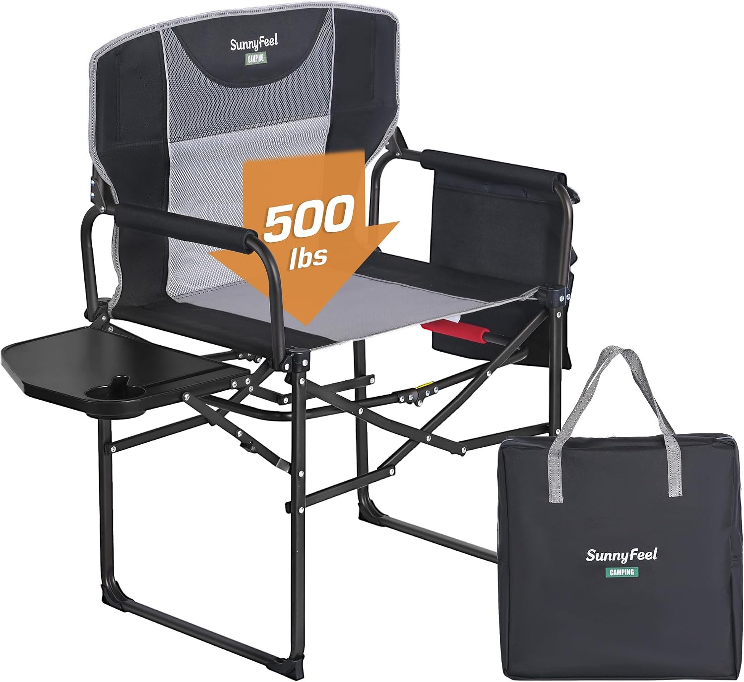 Oversized Directors Camping Chair for Adults with Side Table - Image 4