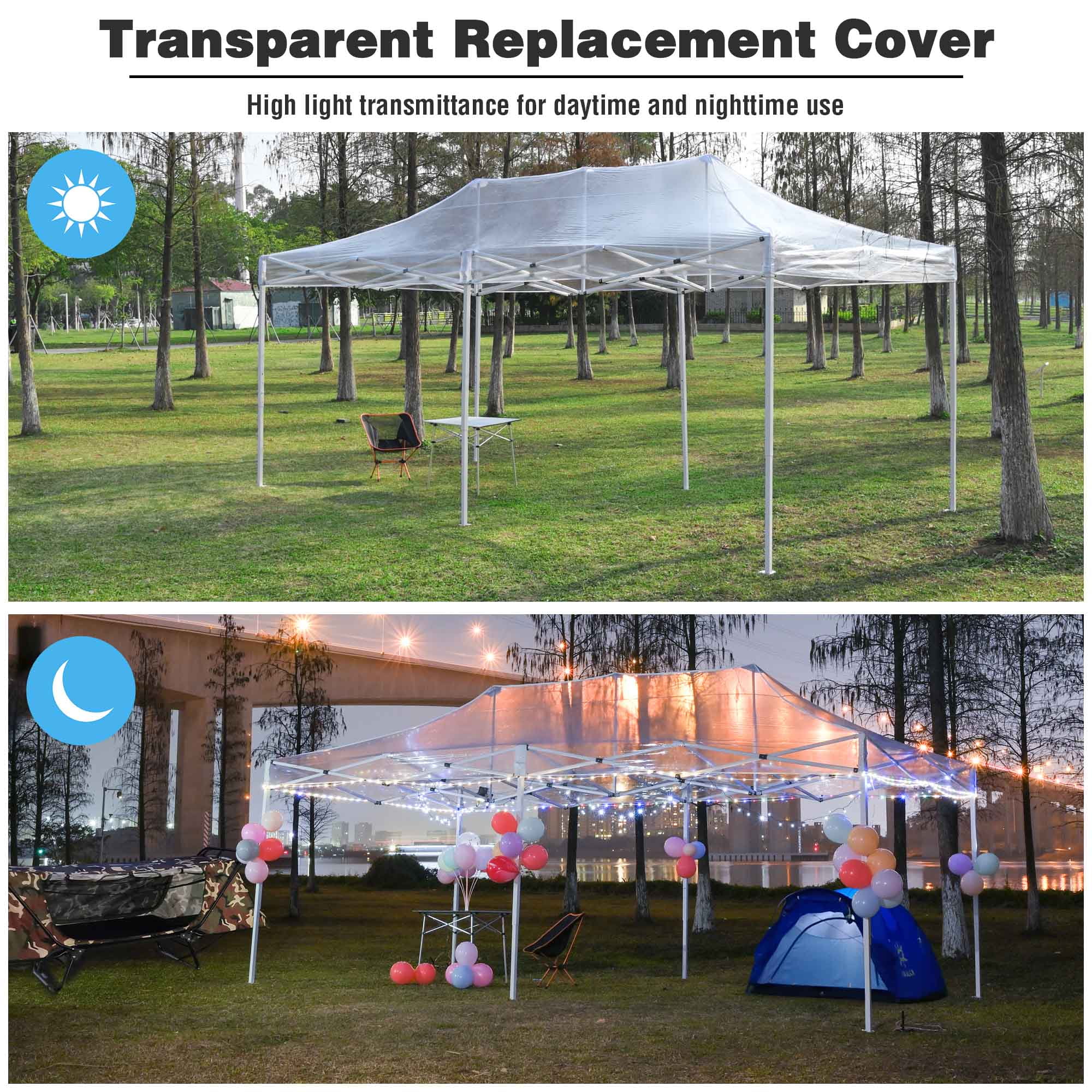 InstaHibit 10x20Ft Replacement Pop up Canopy Top Sunshade Cover Outdoor Patio - Image 31