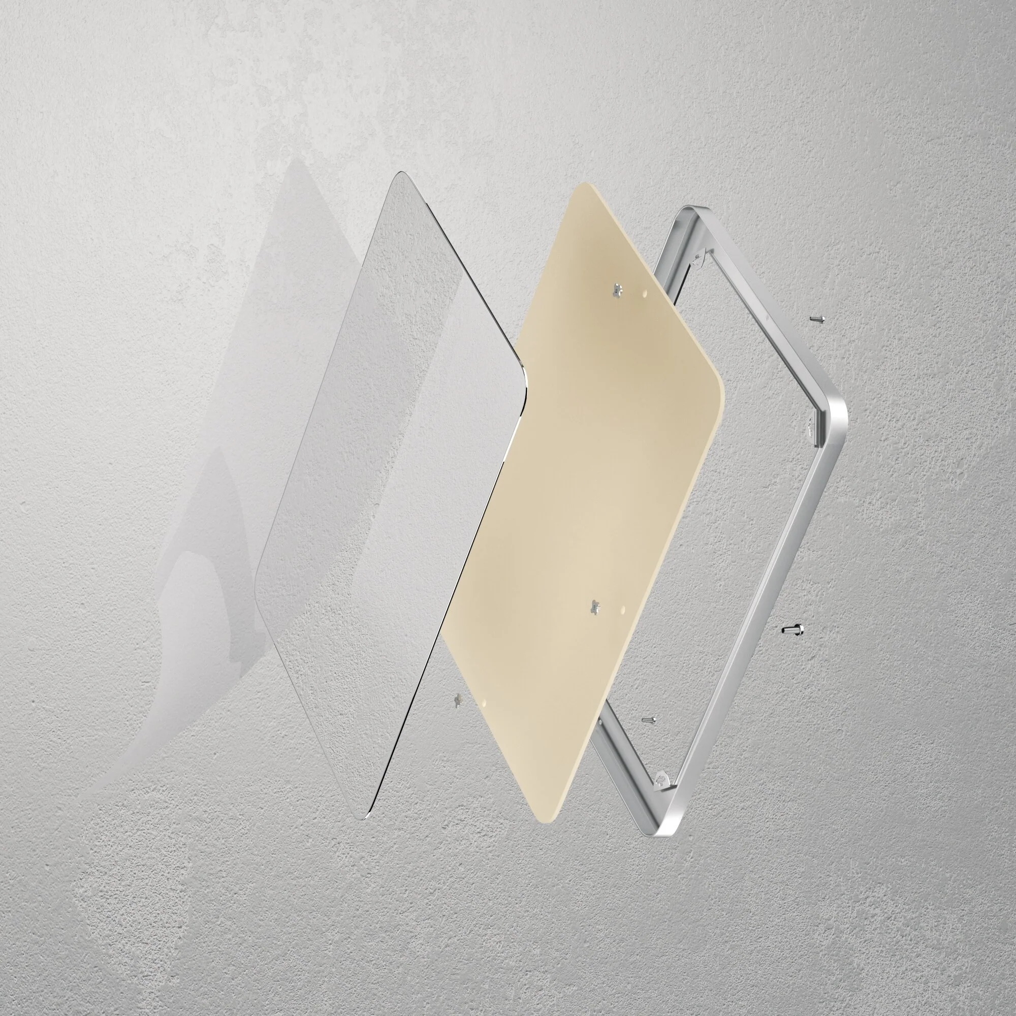 Wall Mirror Vanity Mirror, Bathroom Mirror with Rounded Corners, 1 Piece - Image 21