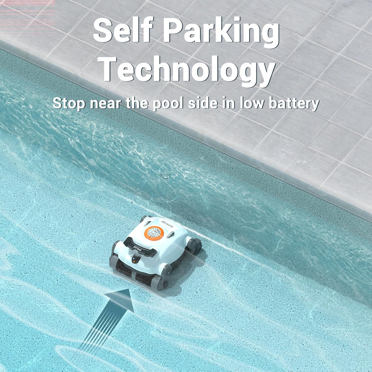 Cordless Robotic Pool Cleaner, Automatic Wall Climbing Pool Vacuum for Swimming Pool Cleaning - Image 11