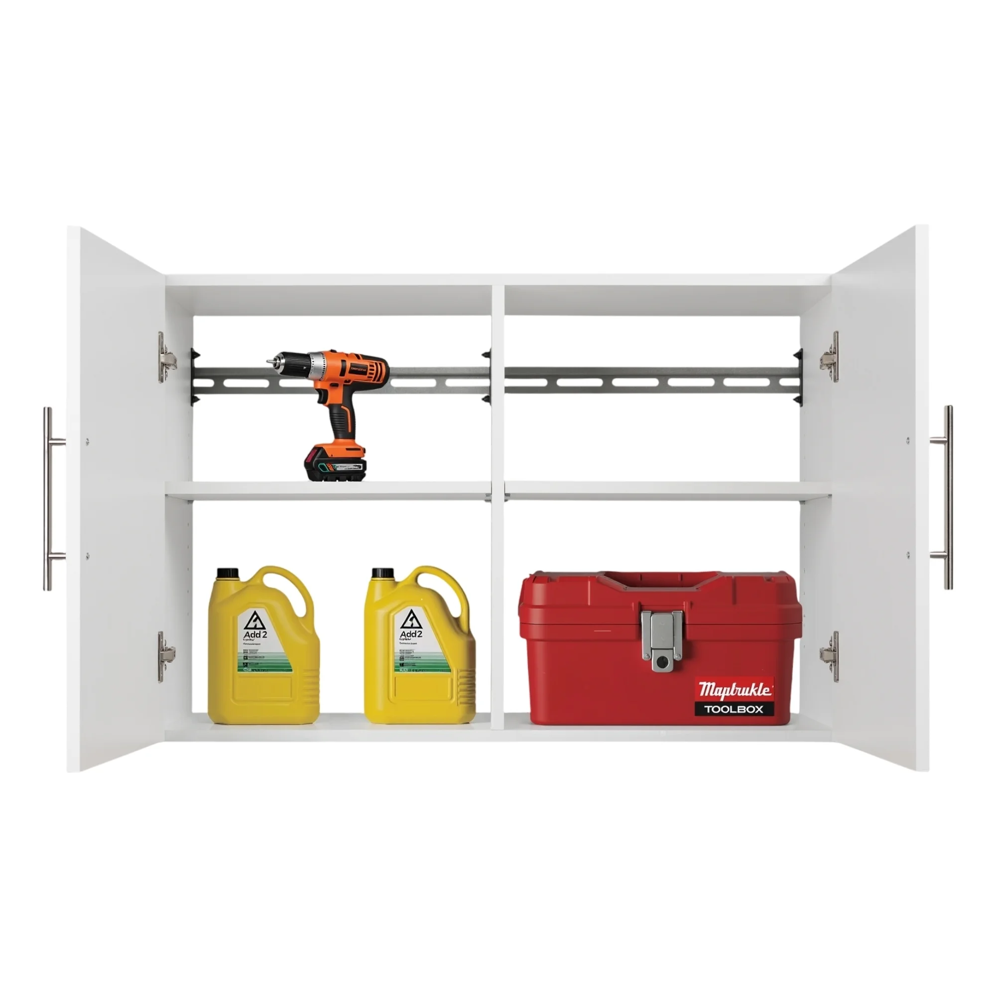 Prepac's HangUps Upper Storage Cabinet - Elegant and Spacious Wall Cabinets to Maximize Your Storage, 36" Size, Classic White Finish - Image 2