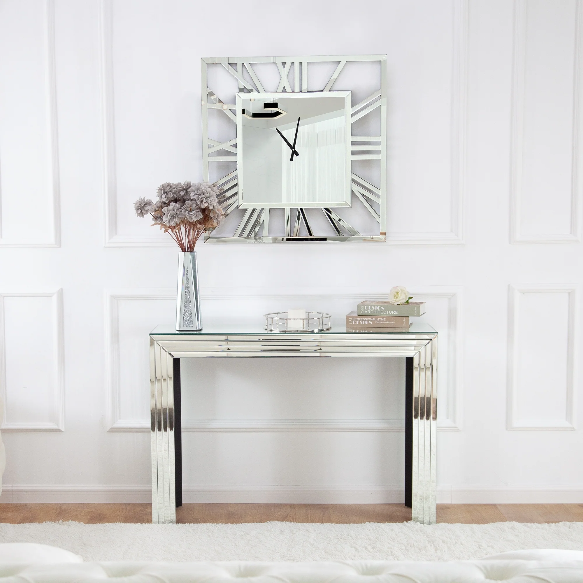 Large Modern Mirrored Wall Clock, Oversized Decorative Hanging Clock for Living Room, Bedroom and Home Decor - Image 11