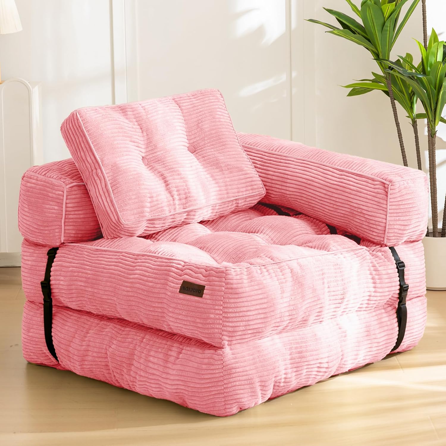 Folding Sofa Bed, Convertible Chair Bed with Pillow - Image 8