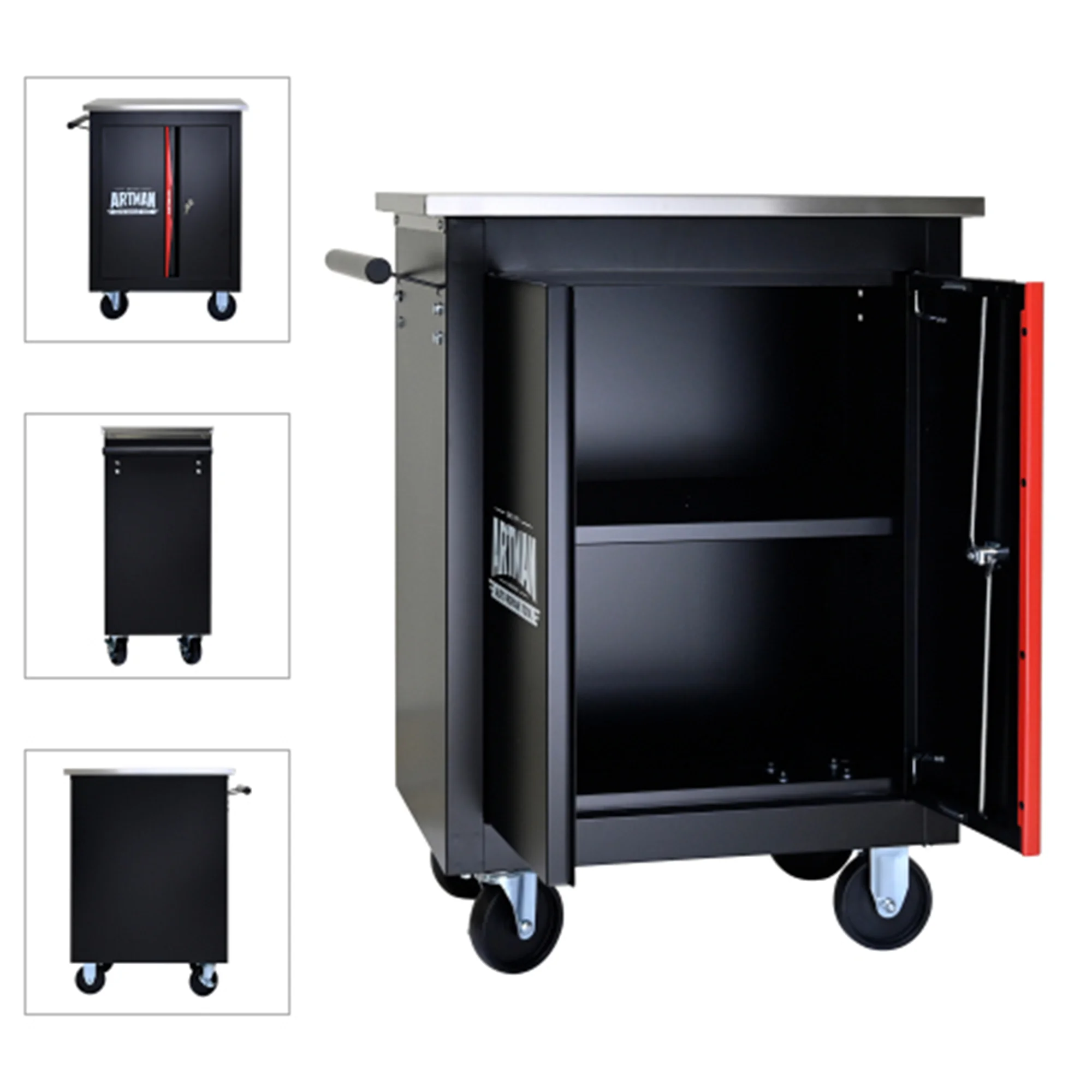 ARTMAN 6 Drawers Metal Rolling Storage Tool Chest Cabinet Cart with Wheels,with Key Locking and Parking Brake, Tool Box for Garage Workshop Warehouse - Image 31