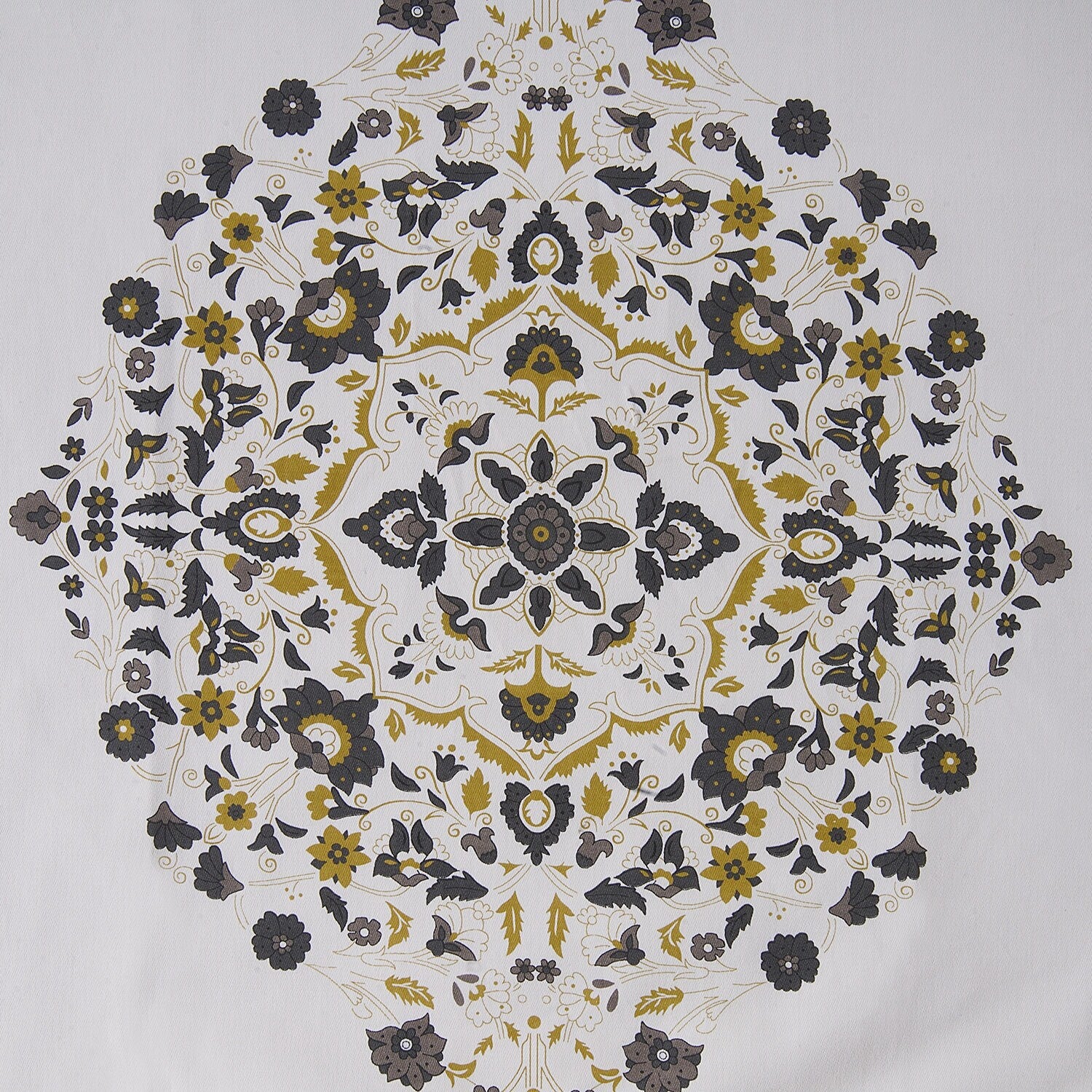 Medallion Damask Printed Cotton Room Darkening Curtain Panel, 1 Piece - Image 33