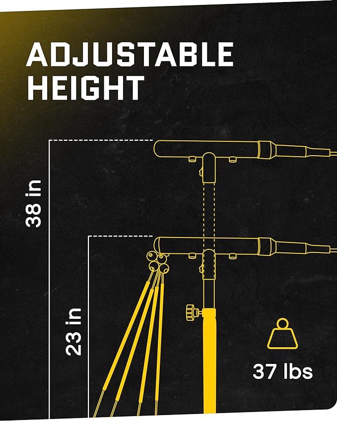 Adjustable Height Baseball Swing Trainer, Batting Practice Training Equipment for Hitting and Swing Skills - Image 8