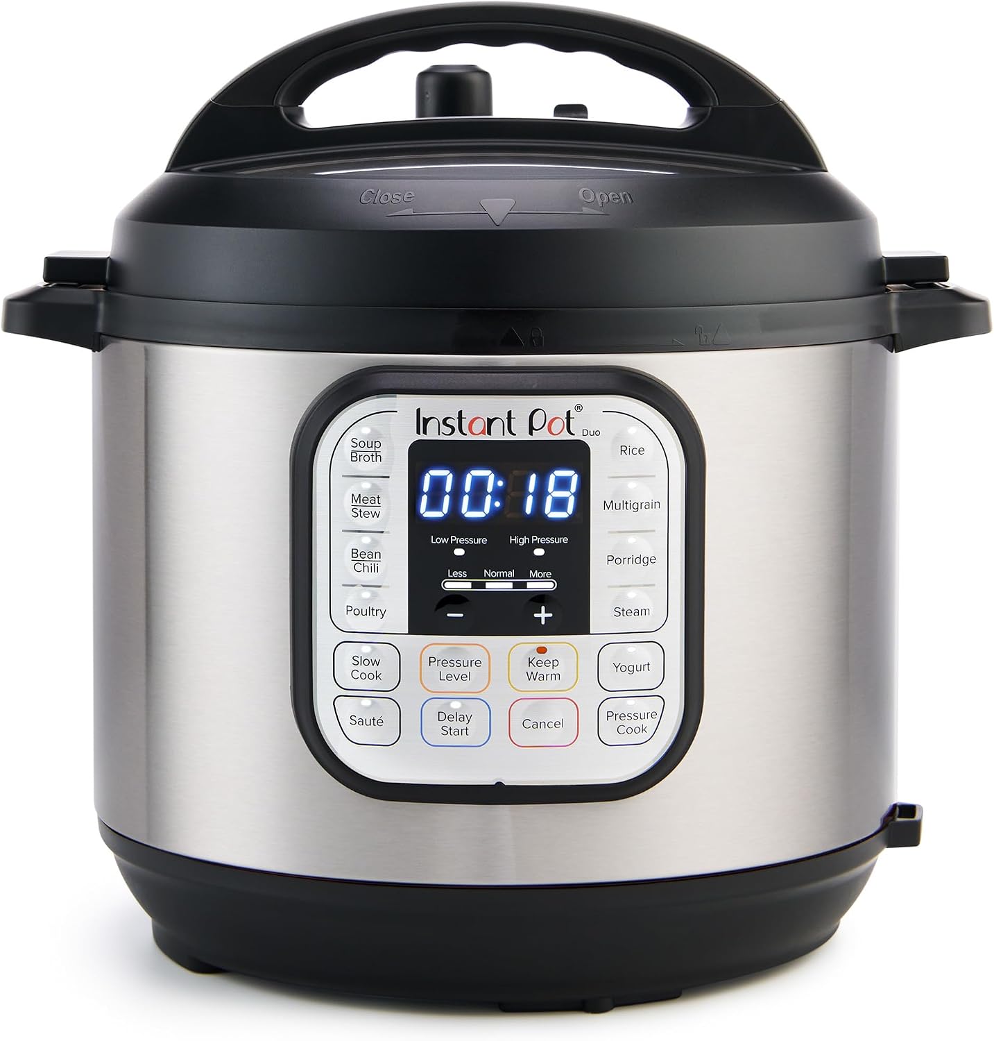 Duo 6 Qt 7-in-1 Electric Pressure Cooker, Stainless Steel