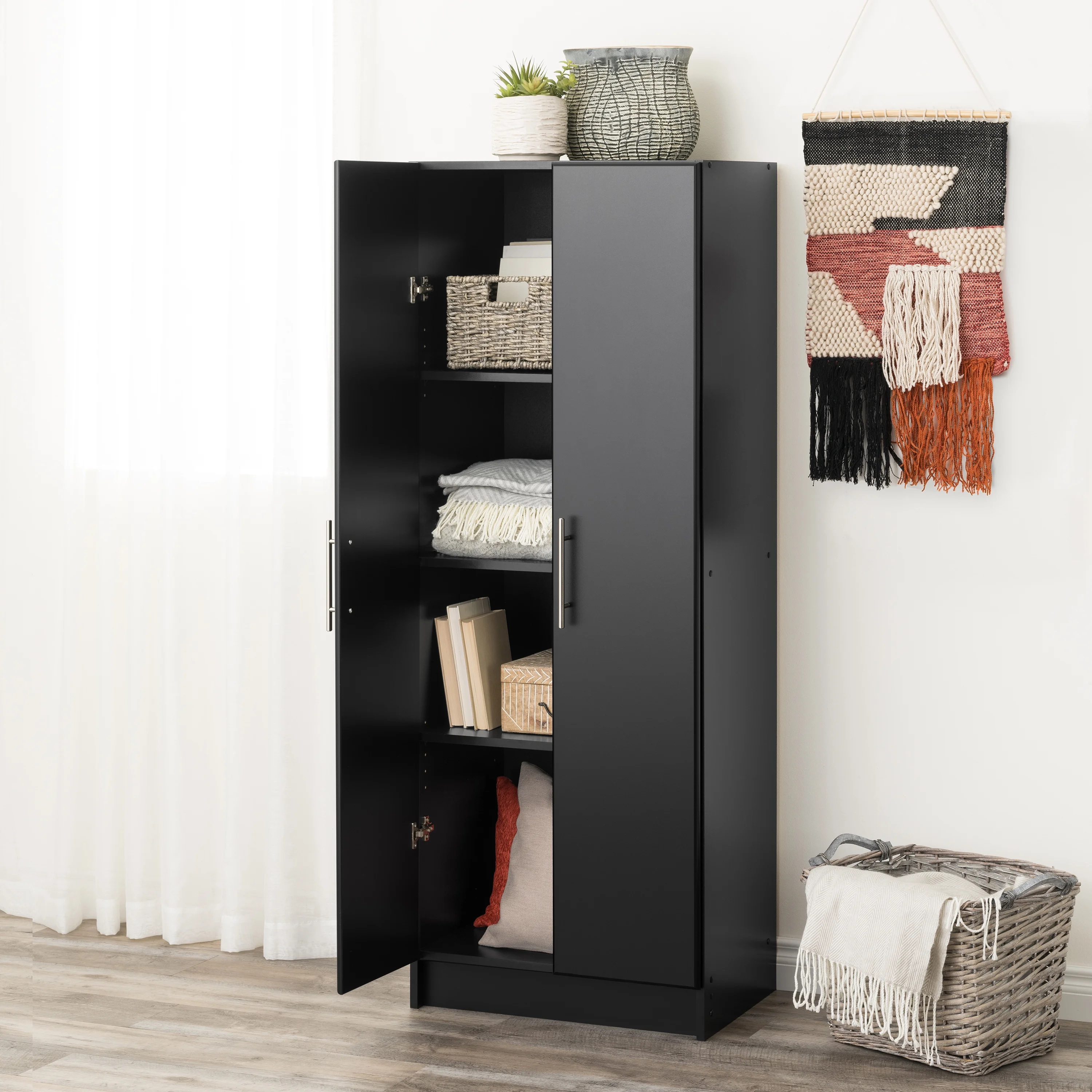 Prepac Elite Deep Storage Cabinet for Garage, 24" W x 65" H x 16" D, Black - Image 7