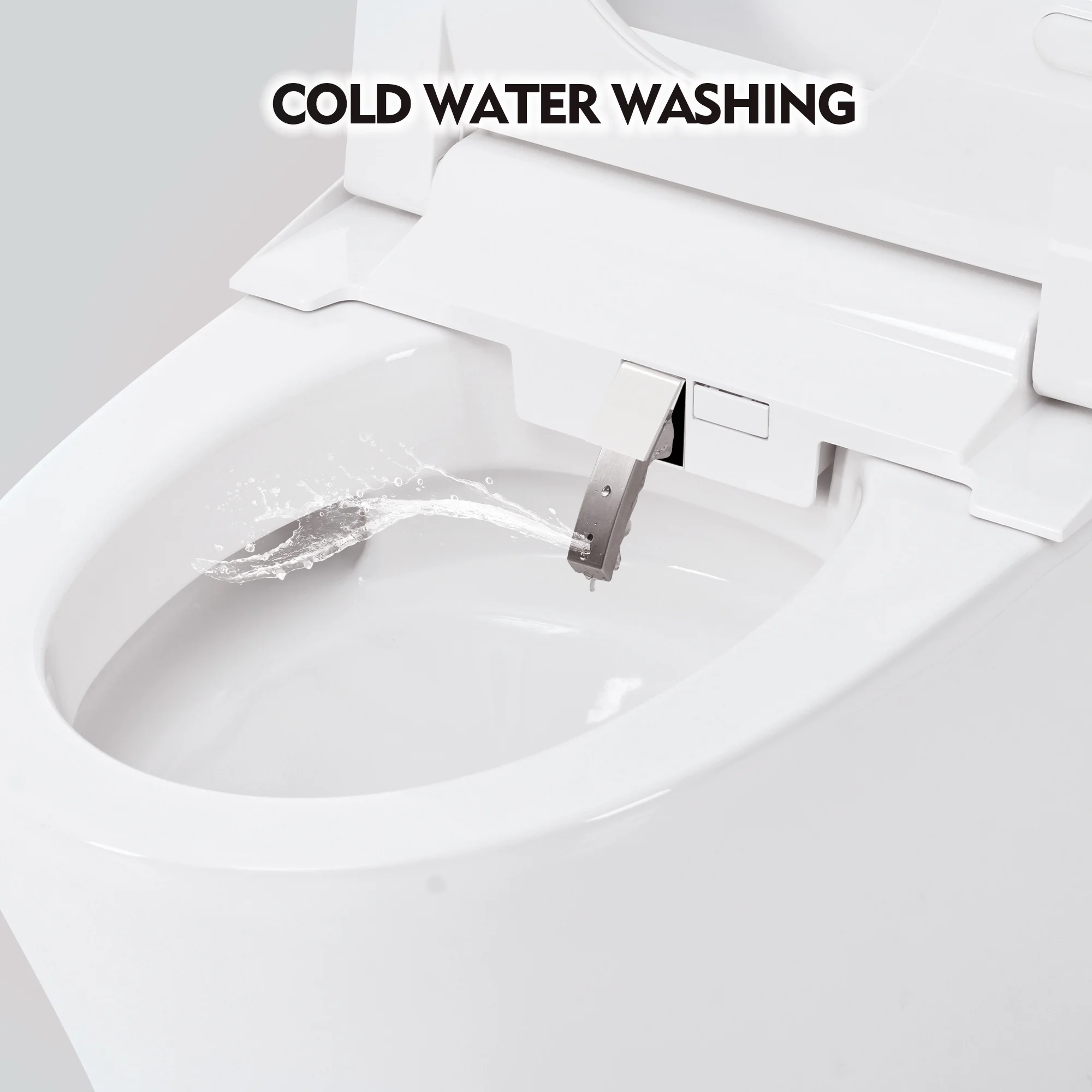M optimized Smart Toilet With Self-Cleaning Nozzle, Soft Close Dual Flush Toilet 1/1.28 GPF White - Image 3