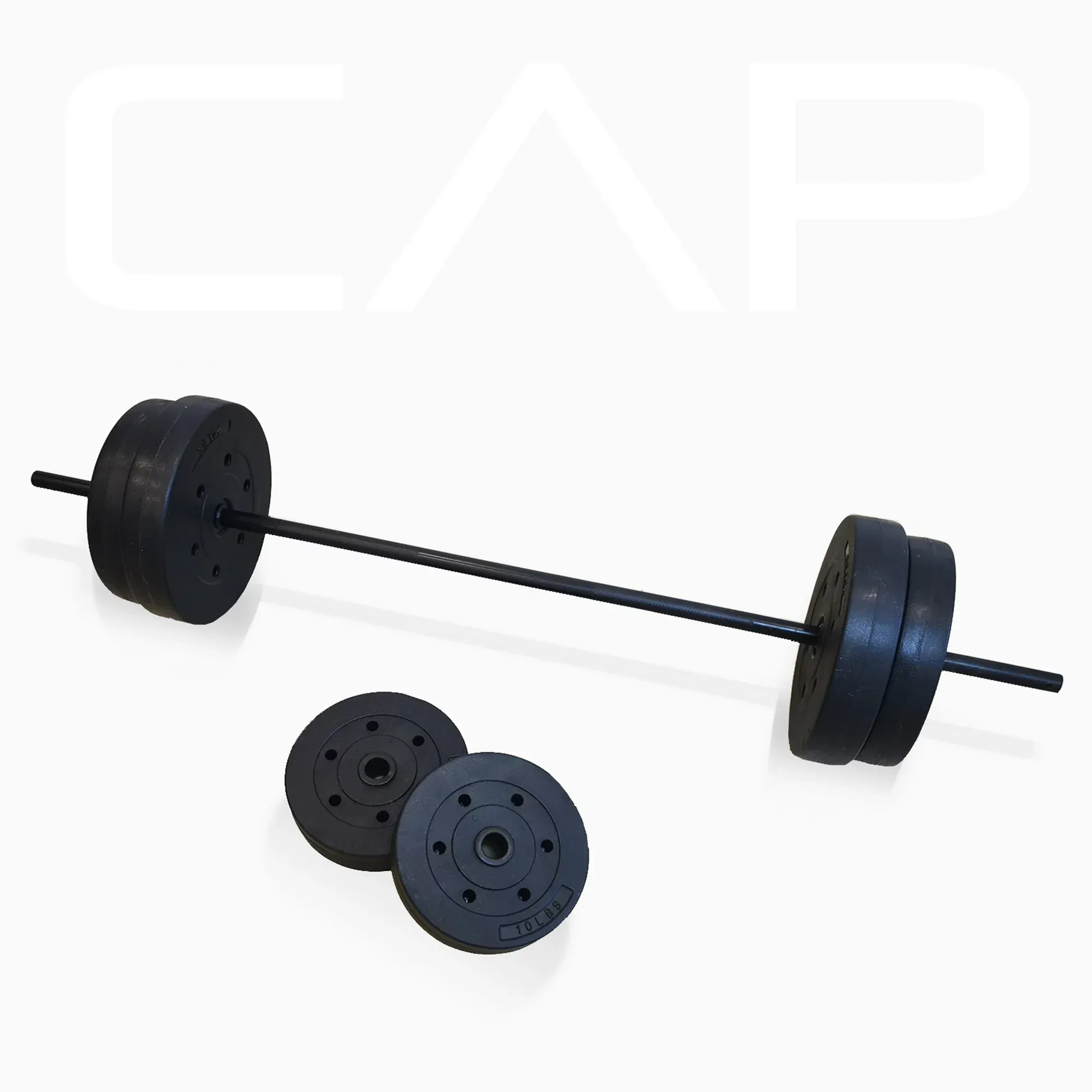 Adjustable Standard Weight Bench with Rack and Leg Extension, 90 lb. Weight Set - Image 4