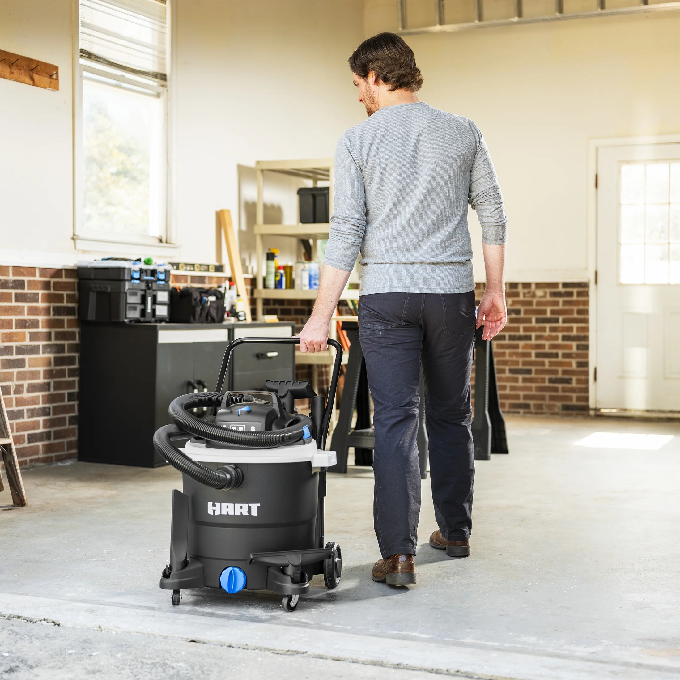 HART 12 Gallon 6 Peak HP Wet/Dry Vacuum, VOC1212PW 3701 - Image 7