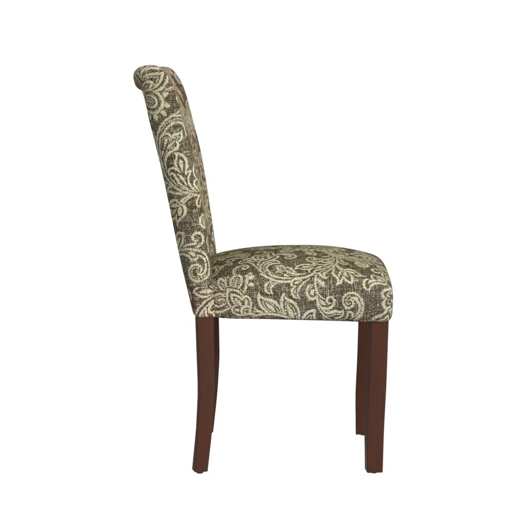 Set of 2 Upholstered Medallion Dining Chairs, Comfortable Parsons Style Chairs for Kitchen and Dining Room - Image 52