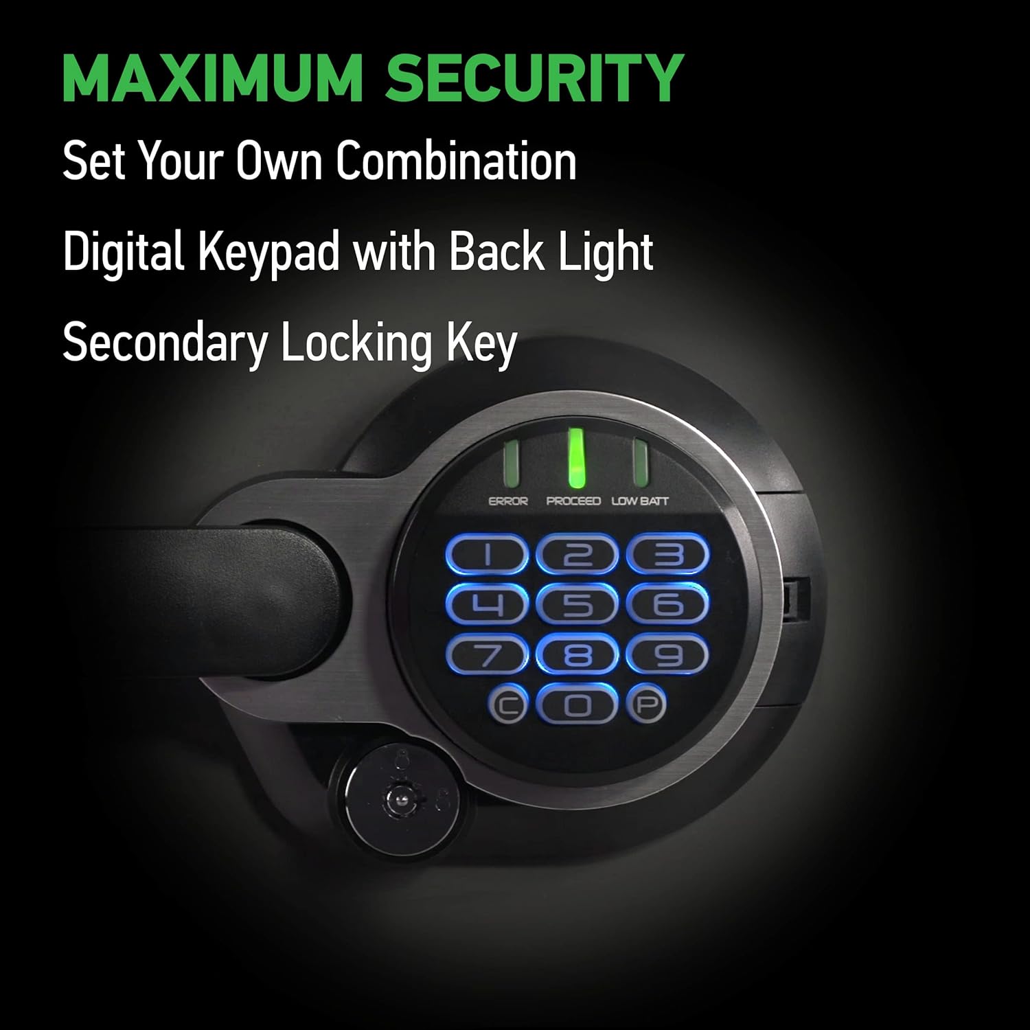 1.23 Cu Ft Waterproof and Fireproof Digital Safe Box, Alloy Steel Security Safe for Home and Office - Image 11