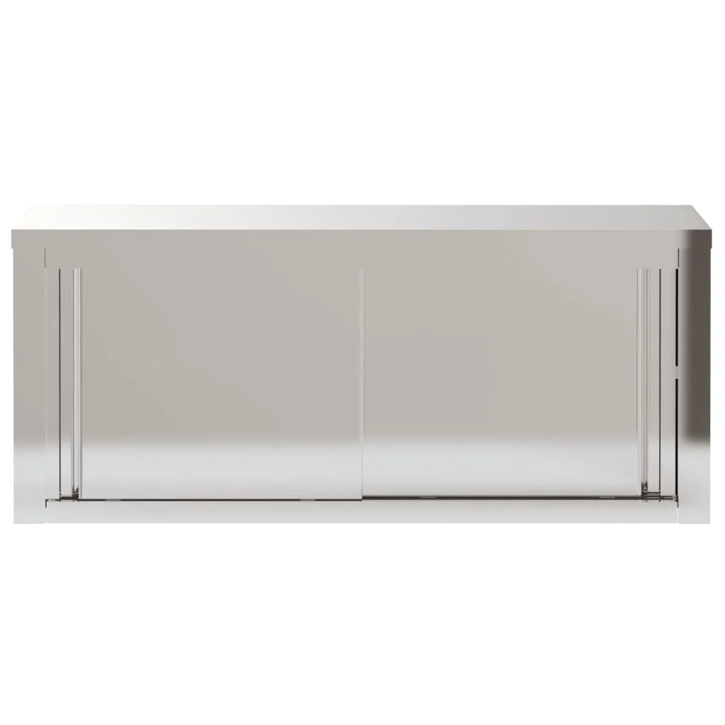 vidaXL Kitchen Wall Cabinet with Shelf Storage Restaurant Stainless Steel - Image 56
