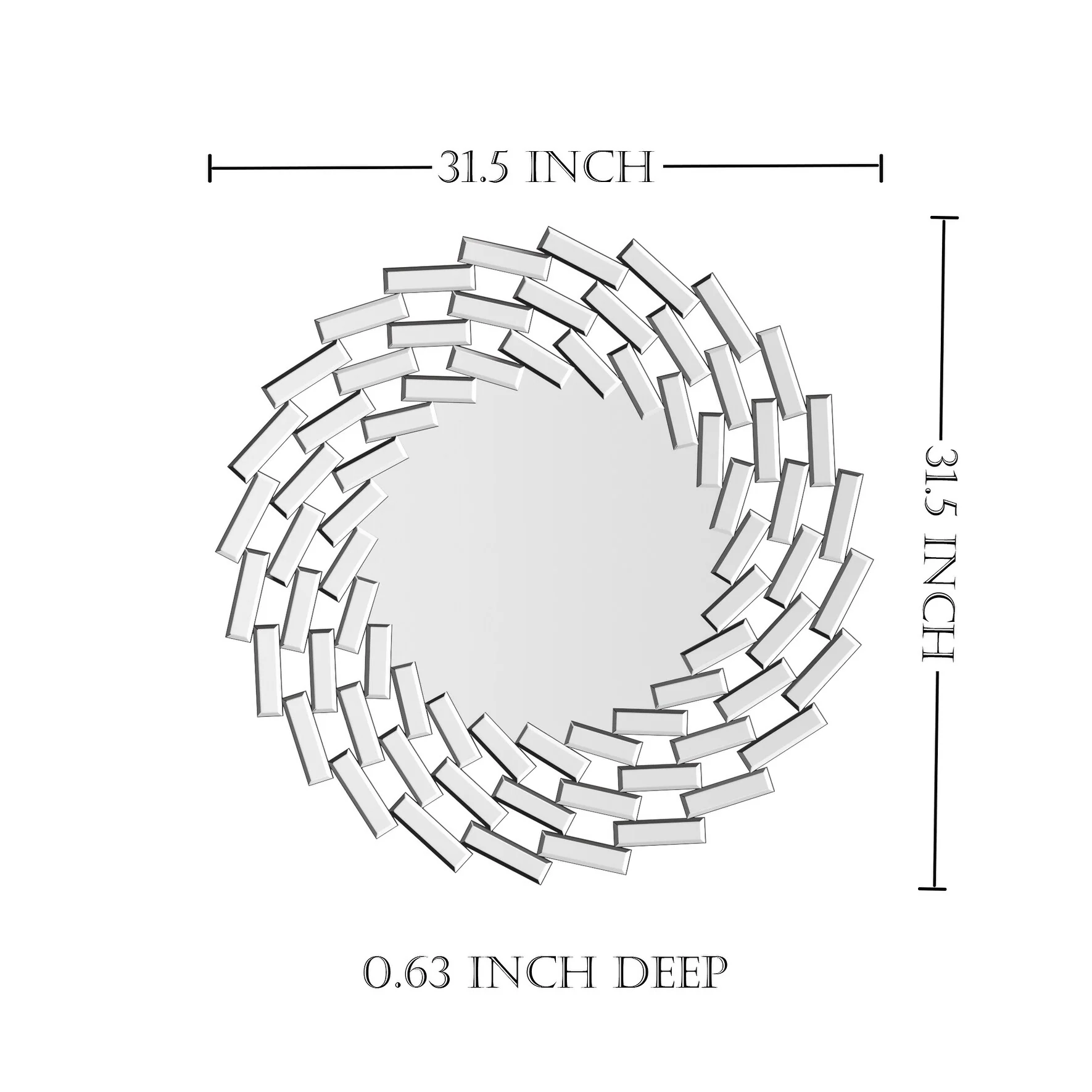Round Sunburst Wall Mirror, Decorative Accent Mirror for Living Room, Bedroom and Entryway Home Decor - Image 9