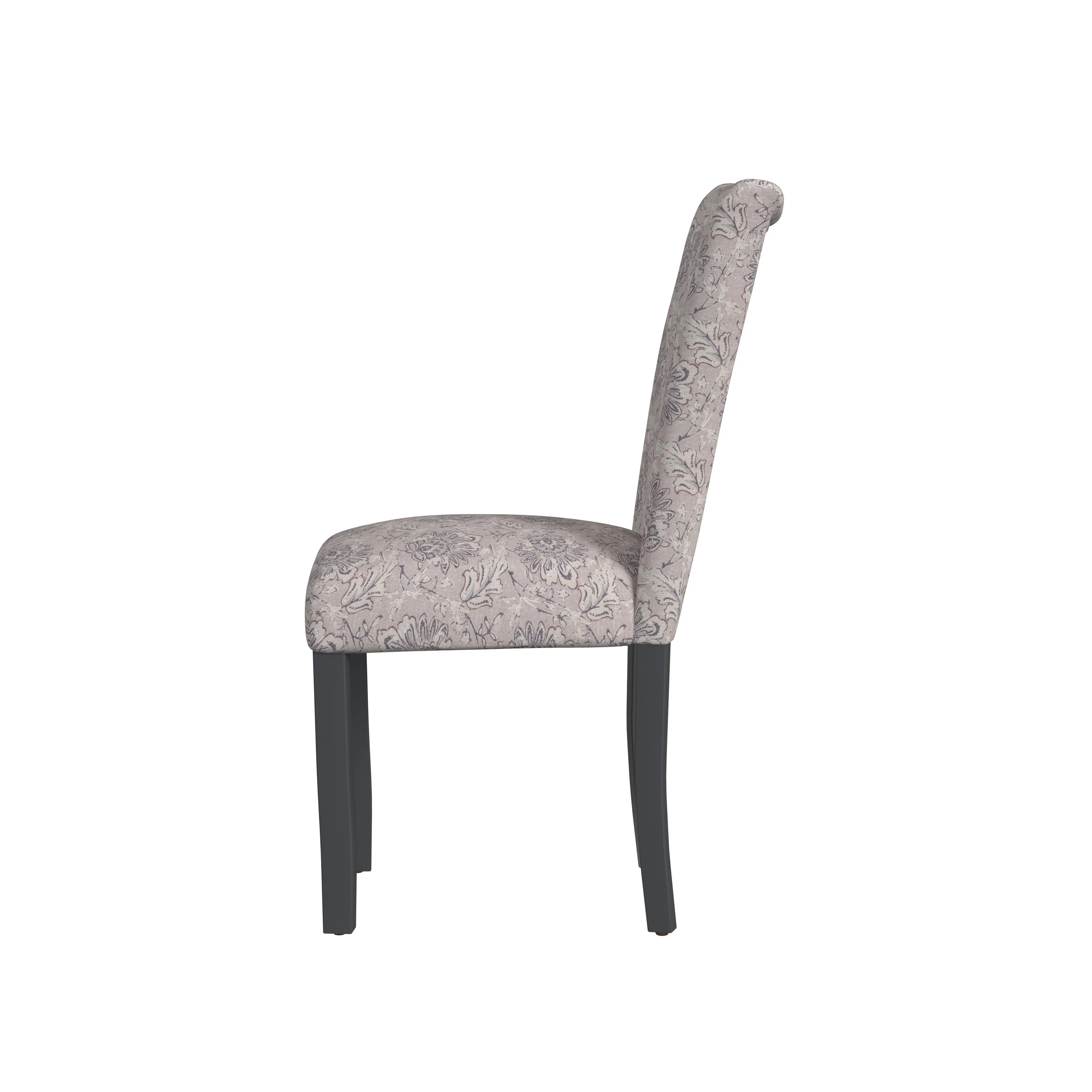 Set of 2 Upholstered Medallion Dining Chairs, Comfortable Parsons Style Chairs for Kitchen and Dining Room - Image 60