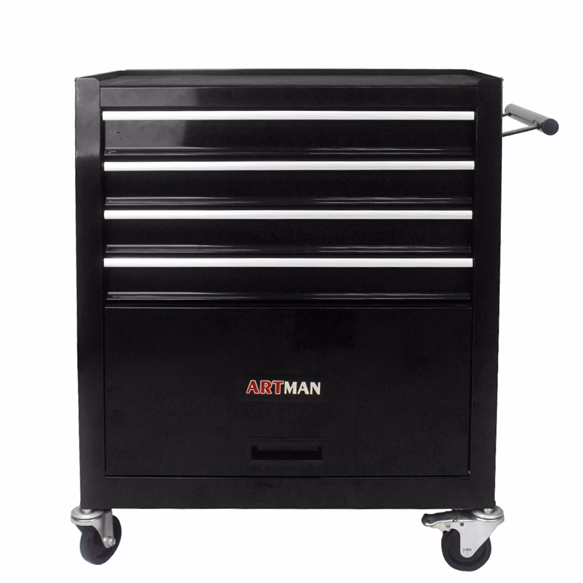 4 Drawers Multifunctional Tool Cart with Wheel Steel Tool Chest Storage Cabinet - Image 5