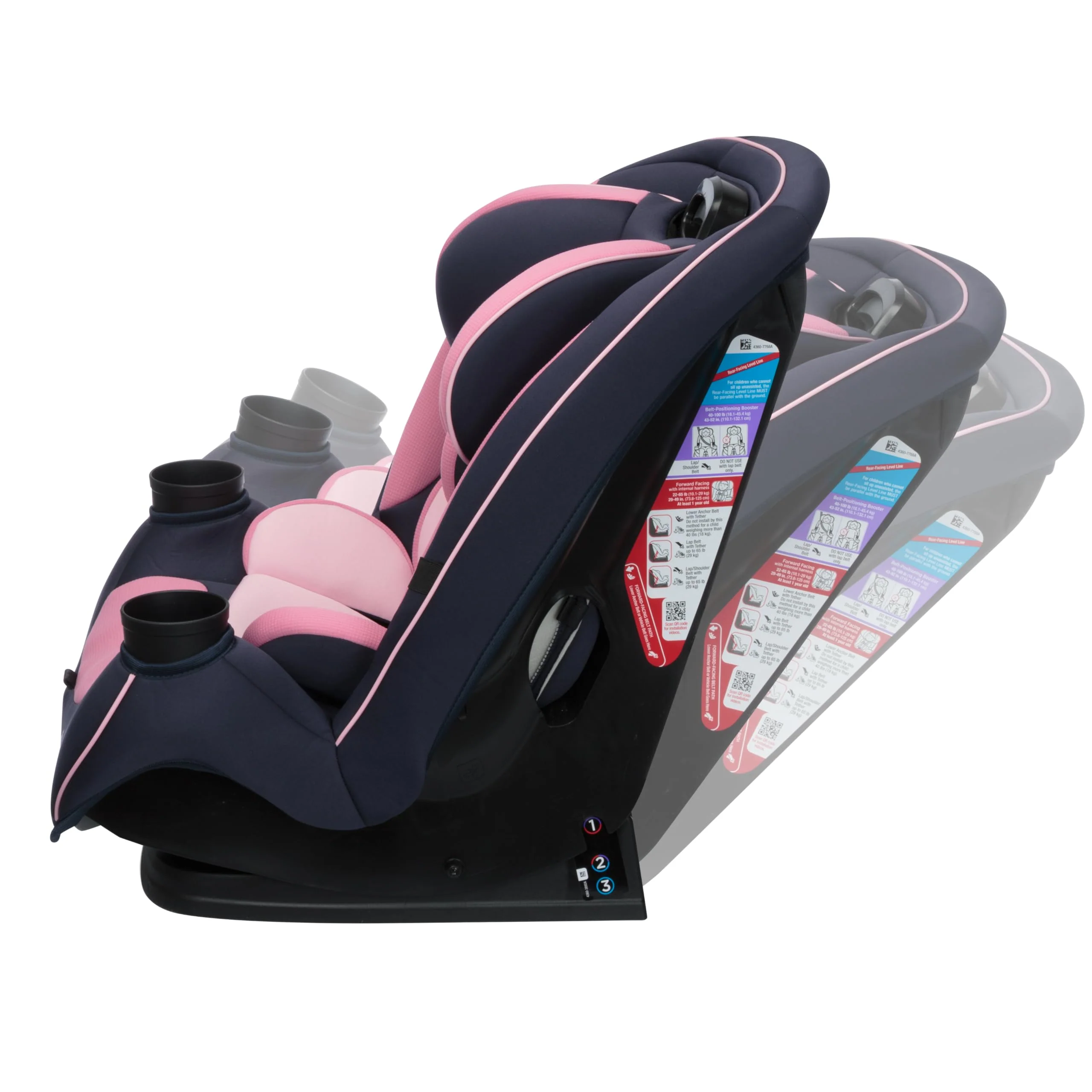 3-in-1 Slim Convertible Car Seat, All-in-One Infant Toddler Booster Seat, Rear & Forward Facing Child Safety Seat - Image 20