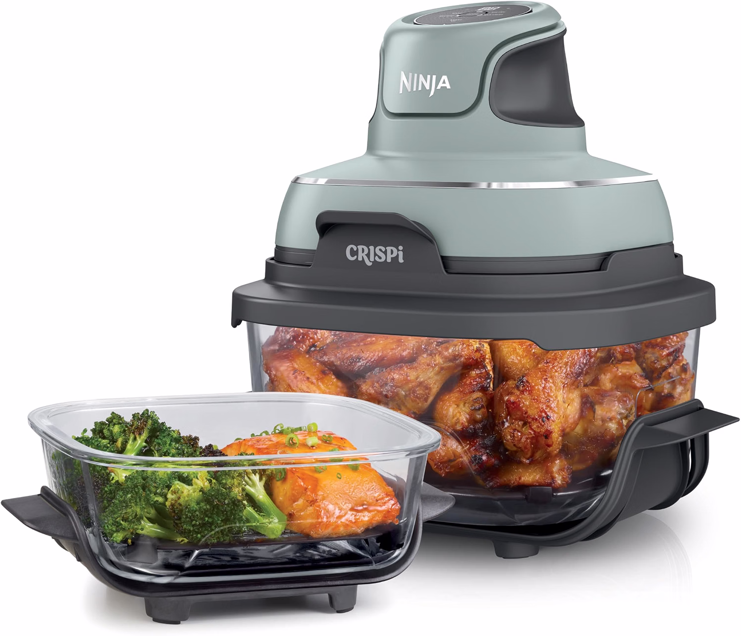 Crispi Glass Air Fryer, 4-in-1, Stone, FN101ST - Image 6