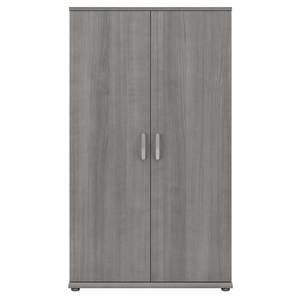 Pemberly Row Tall Garage Storage Cabinet in Platinum Gray - Engineered Wood - Image 5