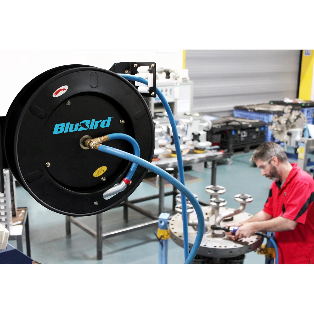 BLUBIRD AIR HOSE REEL 3/8" X 50' - Image 8