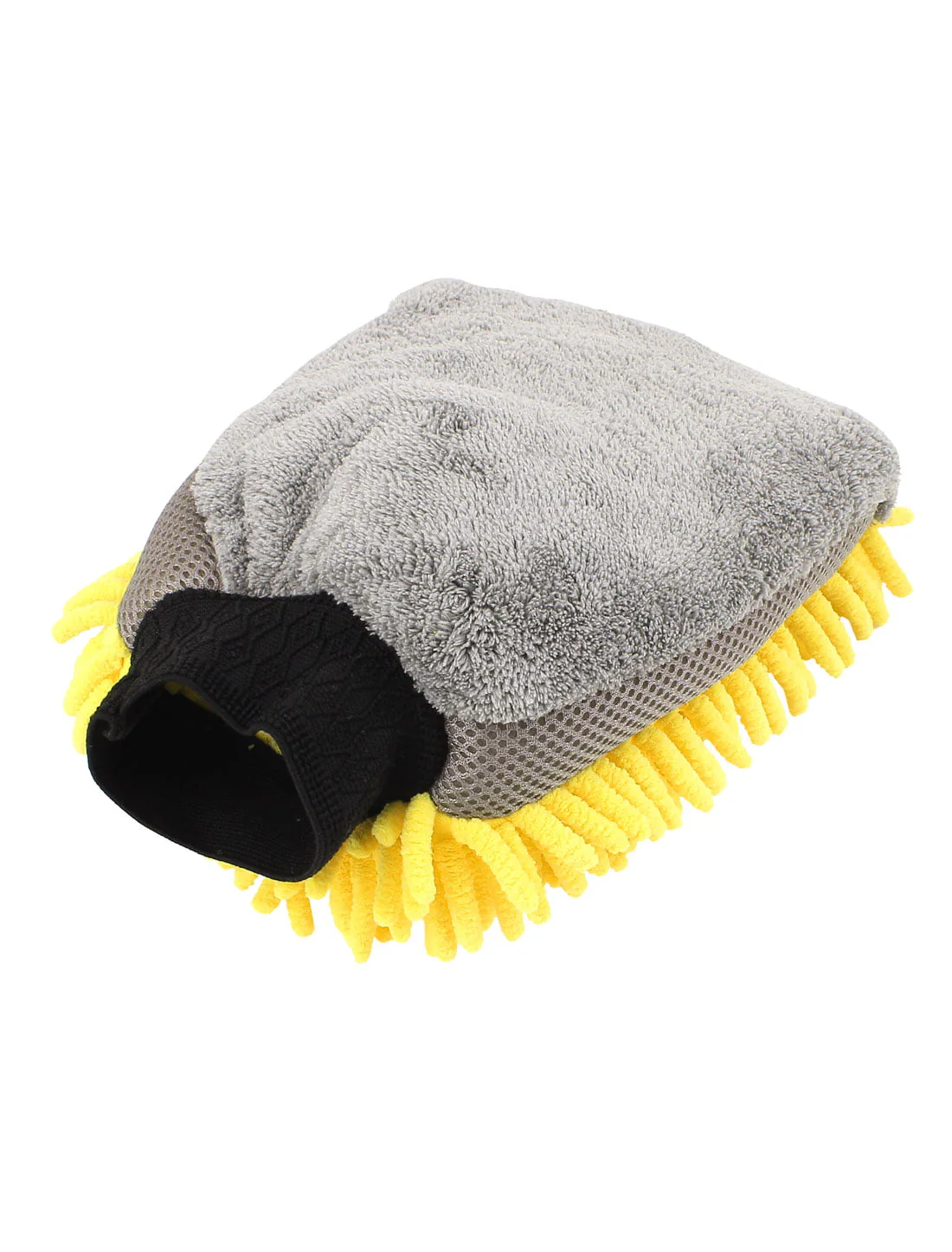 Unique Bargains Car Mitt Microfiber Wash Washing Cleaning Glove Anti Scratch Yellow - Image 2