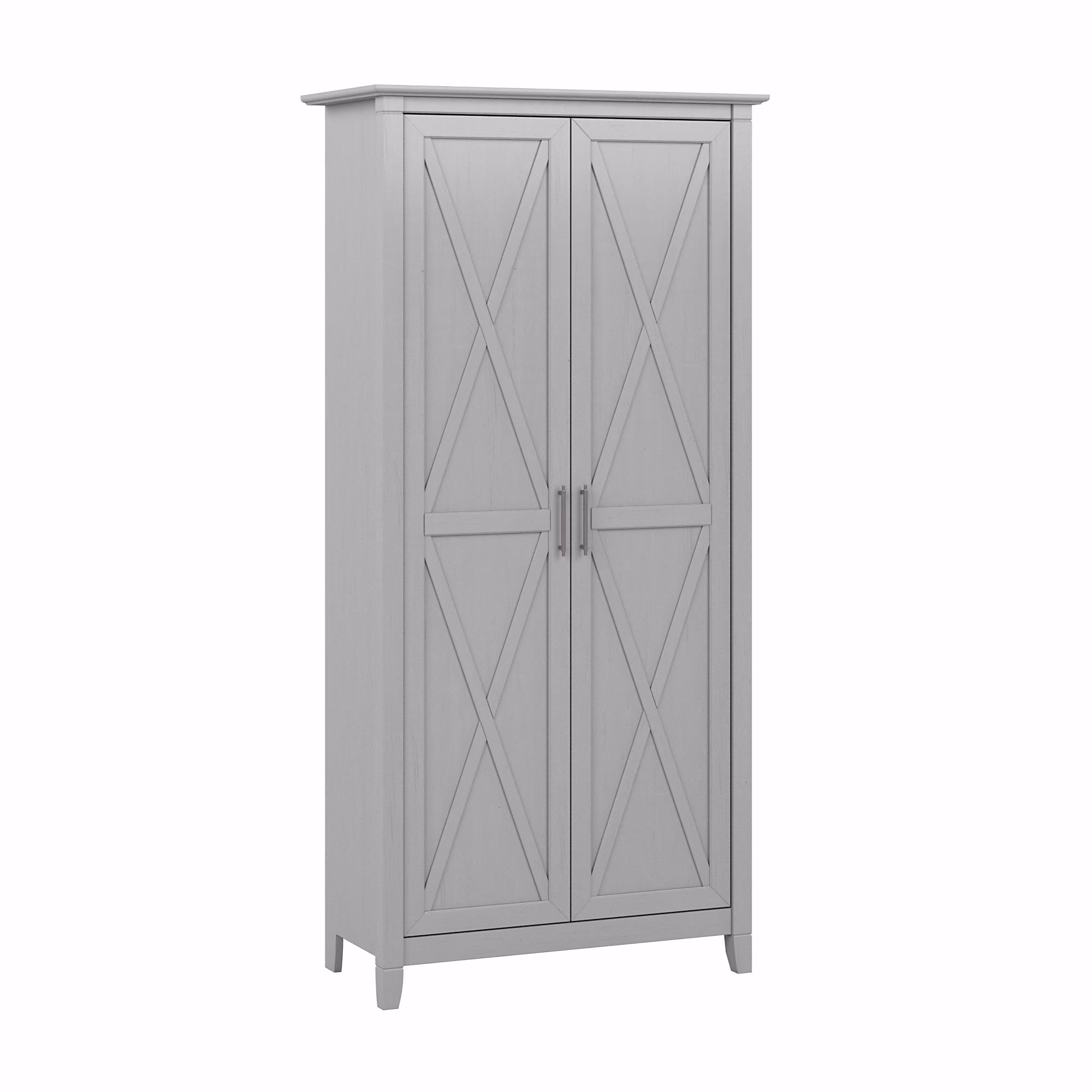 Key West Tall Storage Cabinet with Doors in Bing Cherry - Engineered Wood - Image 5