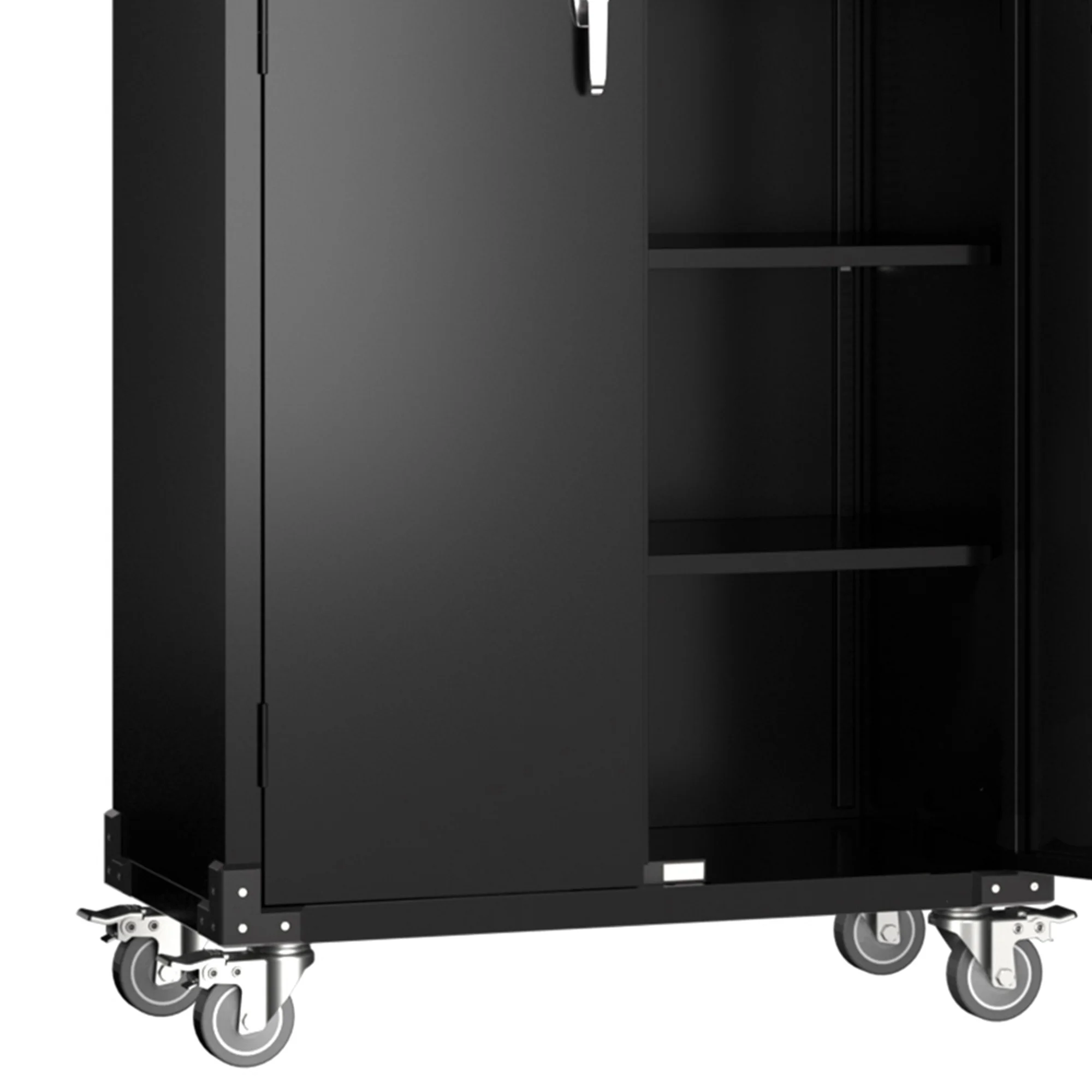 Aobabo 72 Inch Locking Storage Cabinet w/ Adjustable Shelves, Gray - Image 39