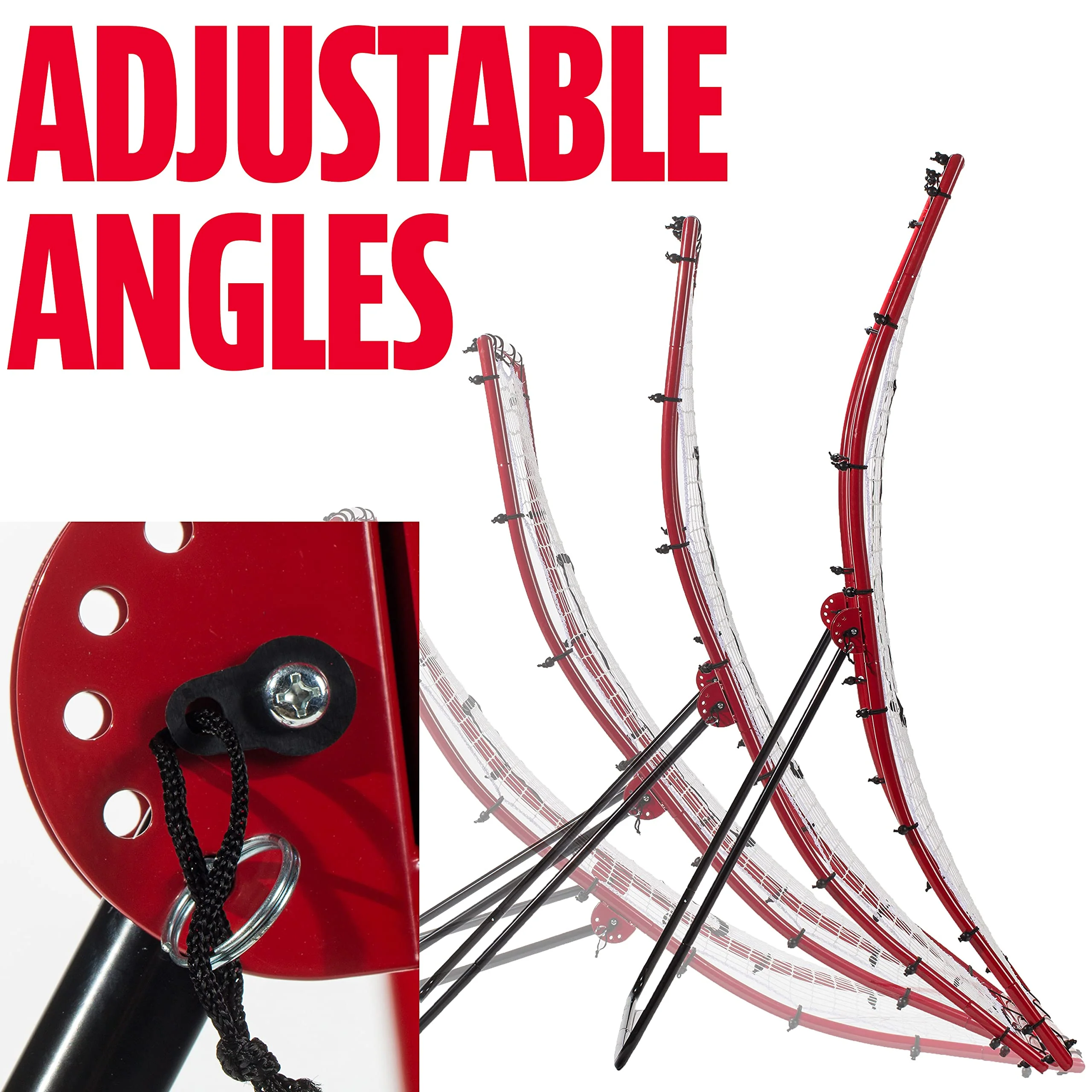 Baseball Rebounder and Pitchback Trainer Net, Practice Equipment for Throwing, Fielding and Hitting - Image 7