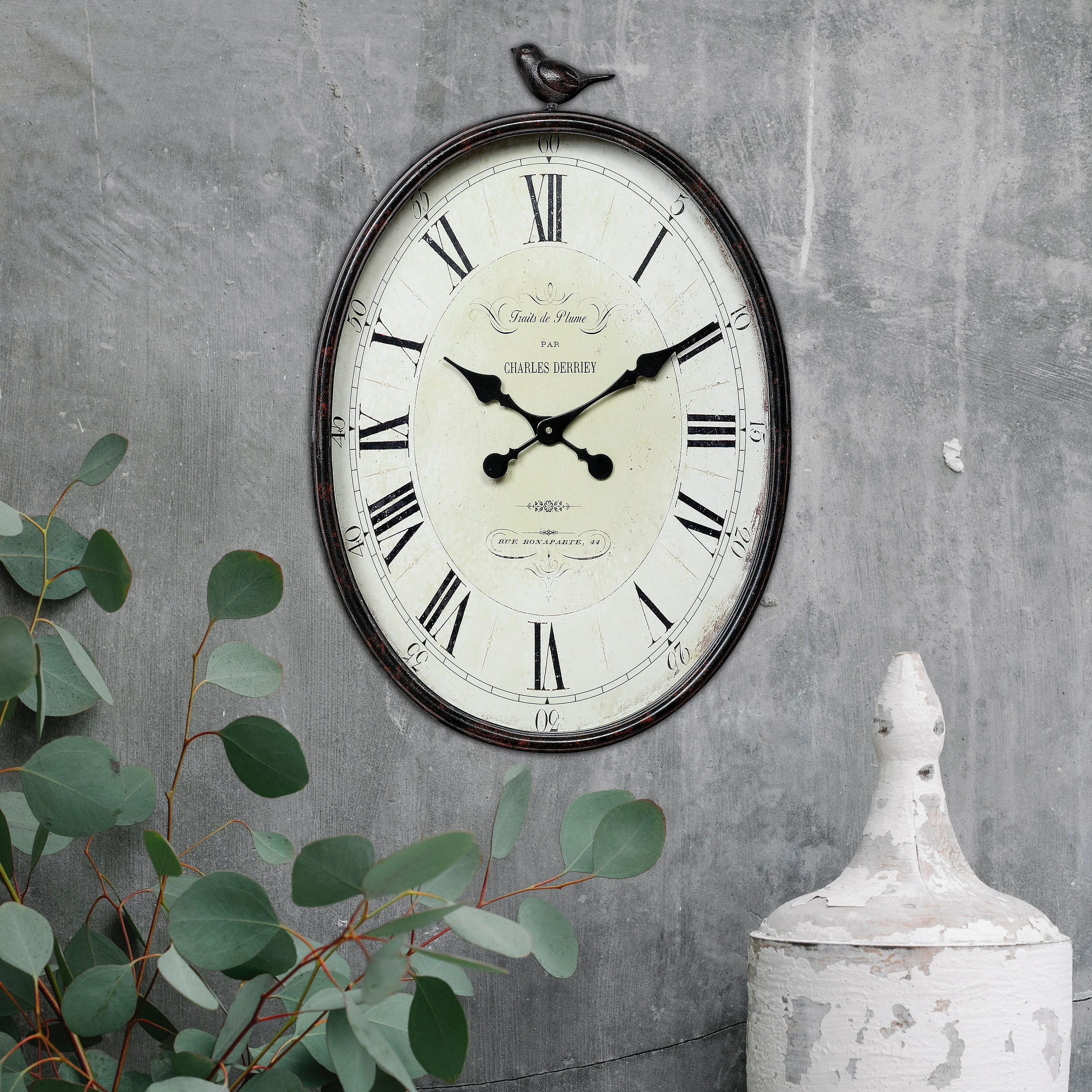 Metal Wall Clock with Bird Design, Decorative Vintage Hanging Clock for Living Room, Bedroom and Home Decor - Image 10