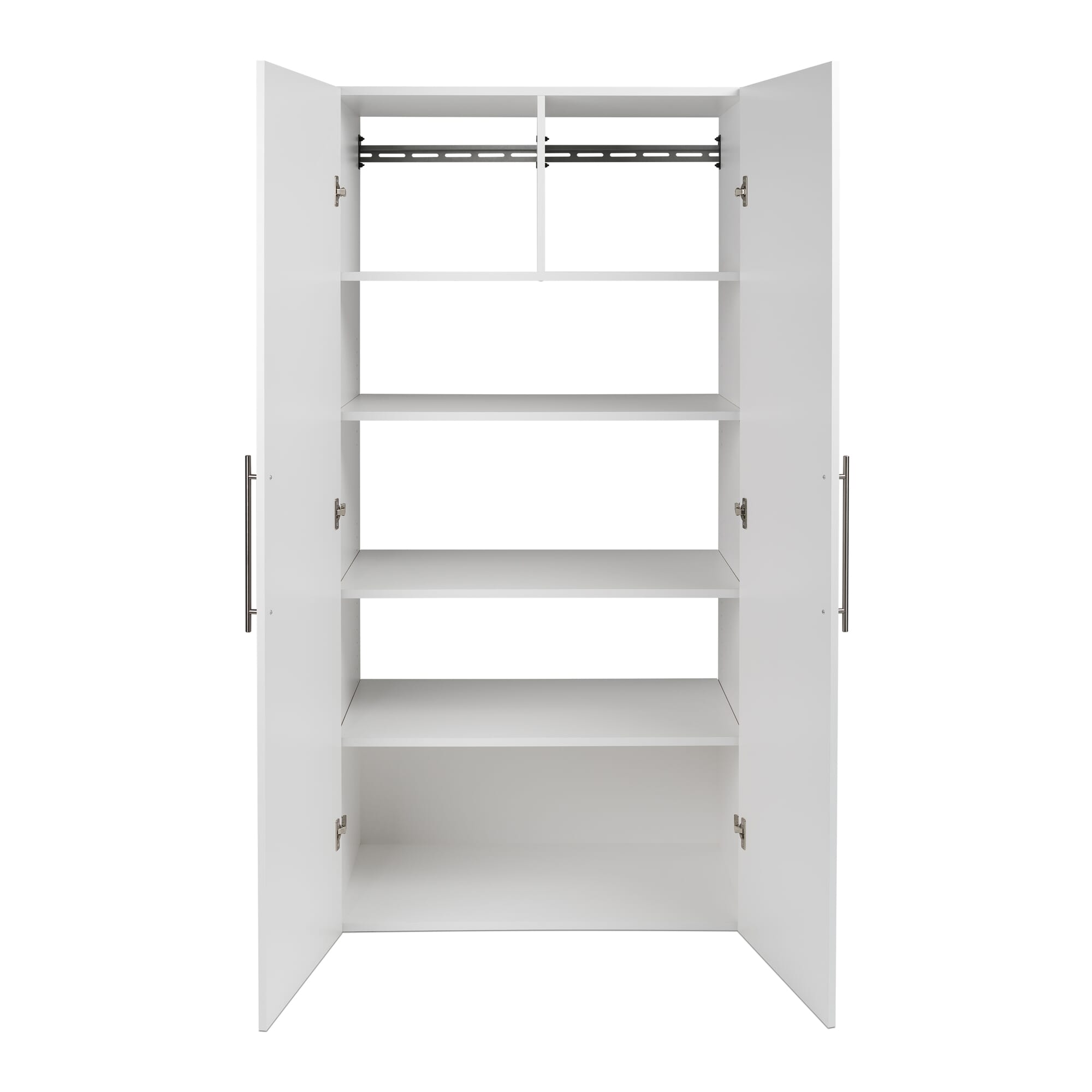 Prepac HangUps Large Storage Cabinet - Immaculate White 36" Cabinet with Storage Shelves and Doors; Ideal for Bin and General Storage Solutions - Image 4