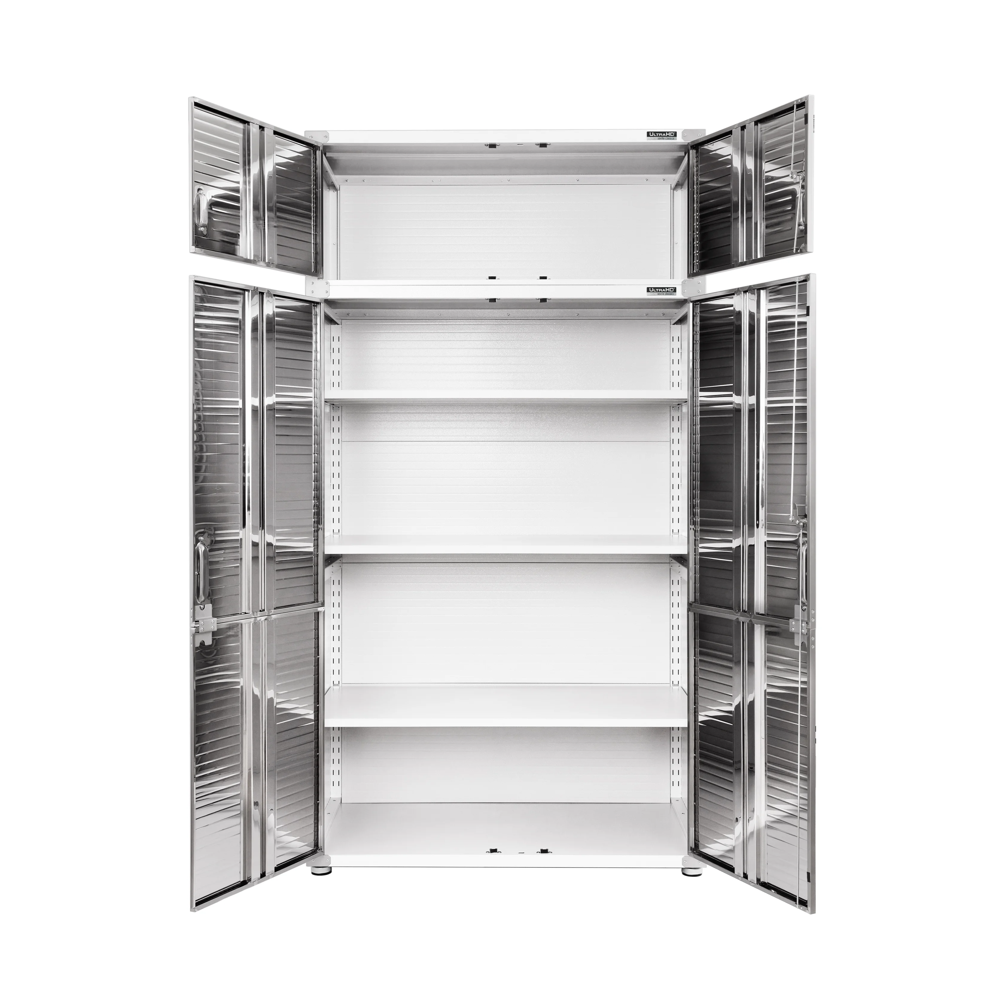 Seville Classics UltraHD Mega 2-Door Lockable Stacker Storage Cabinet, 48" W X 24" D X 18.5" H, Graphite - Image 19