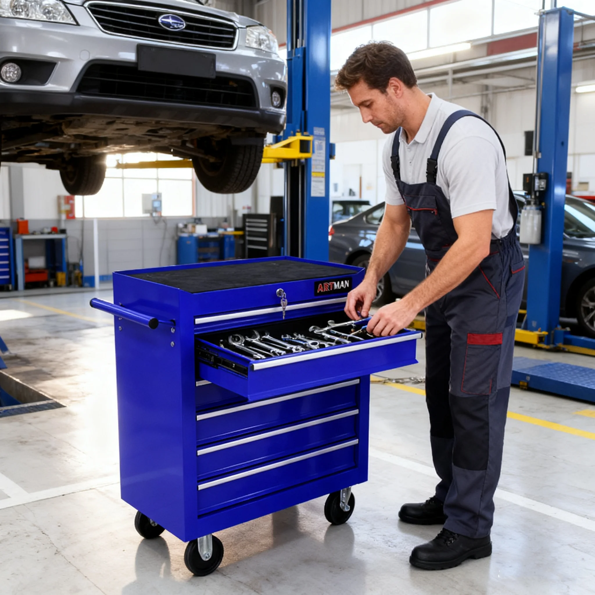 ARTMAN 7 Drawer Tool Rolling Storage Cart ,Tool Boxes Tool Chest with Wheels and Drawers for Garage Workshop Warehouse - Image 54