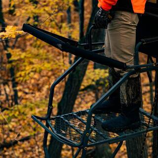 Jumbo Jack Ladder Stand – Adjustable Shooting Rail, Large Platform, Mesh Seat - Image 6