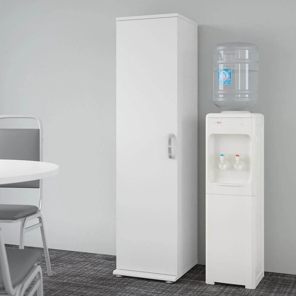 Universal Tall Narrow Storage Cabinet in Platinum Gray - Engineered Wood - Image 23
