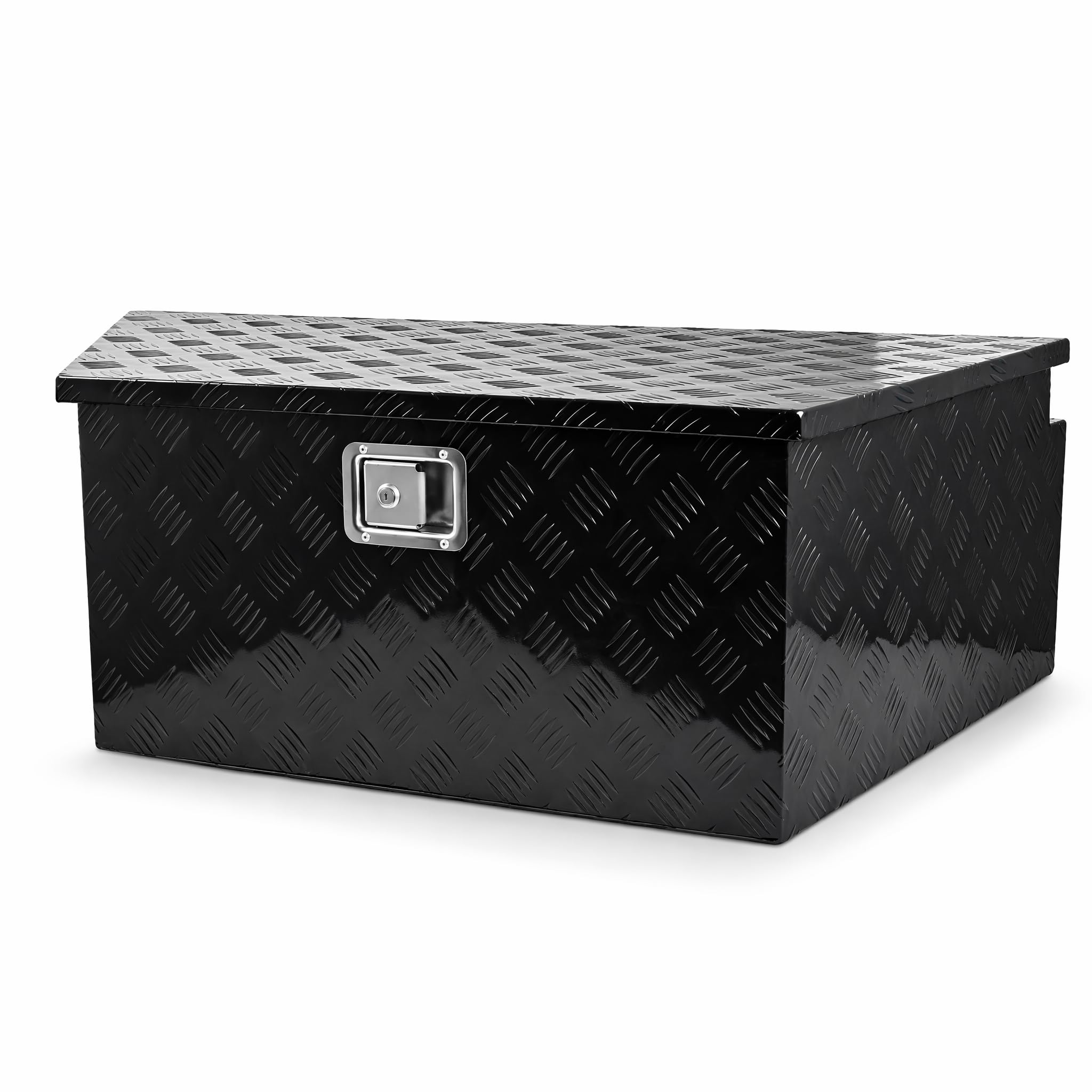 39 inch Trailer Tongue Box,Aluminum Trailer Tool Box for Storage,Trailer Box w/Lock and Keys,Heavy Duty Waterproof Black Box - 39 X 15 X 12 inch - Image 8