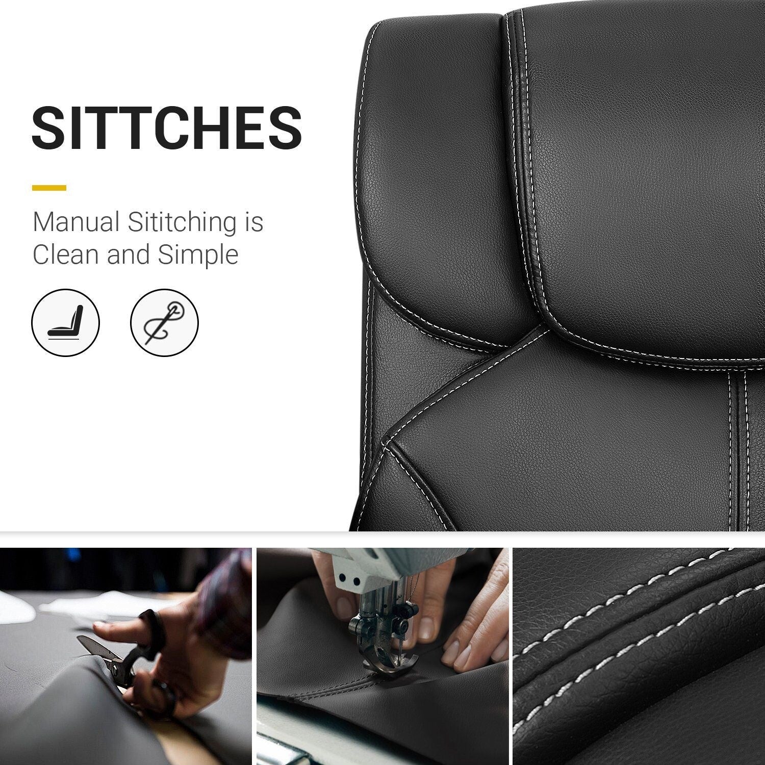 Mid Back Office Chair, Ergonomic Swivel Computer Task Chair for Home Office, Work and Study - Image 7