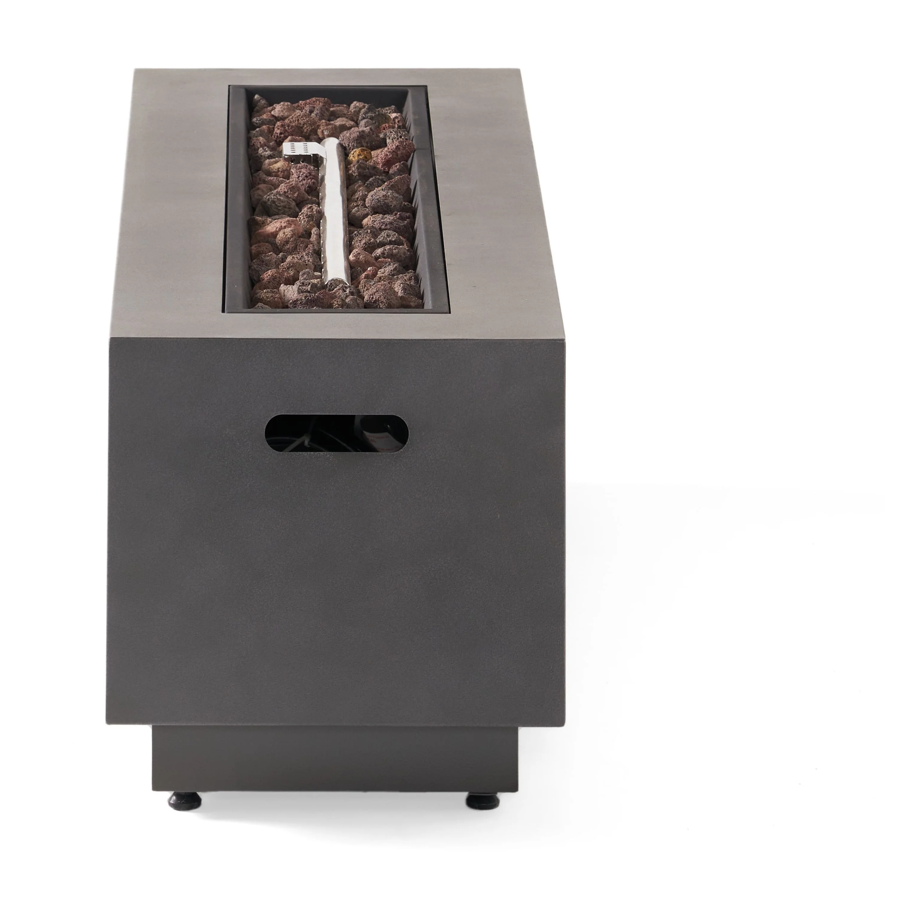 Christopher Knight Home Wellington Outdoor 50,000 BTU Rectangular Fire Pit (No Tank Holder) by Brushed Brown - Image 9