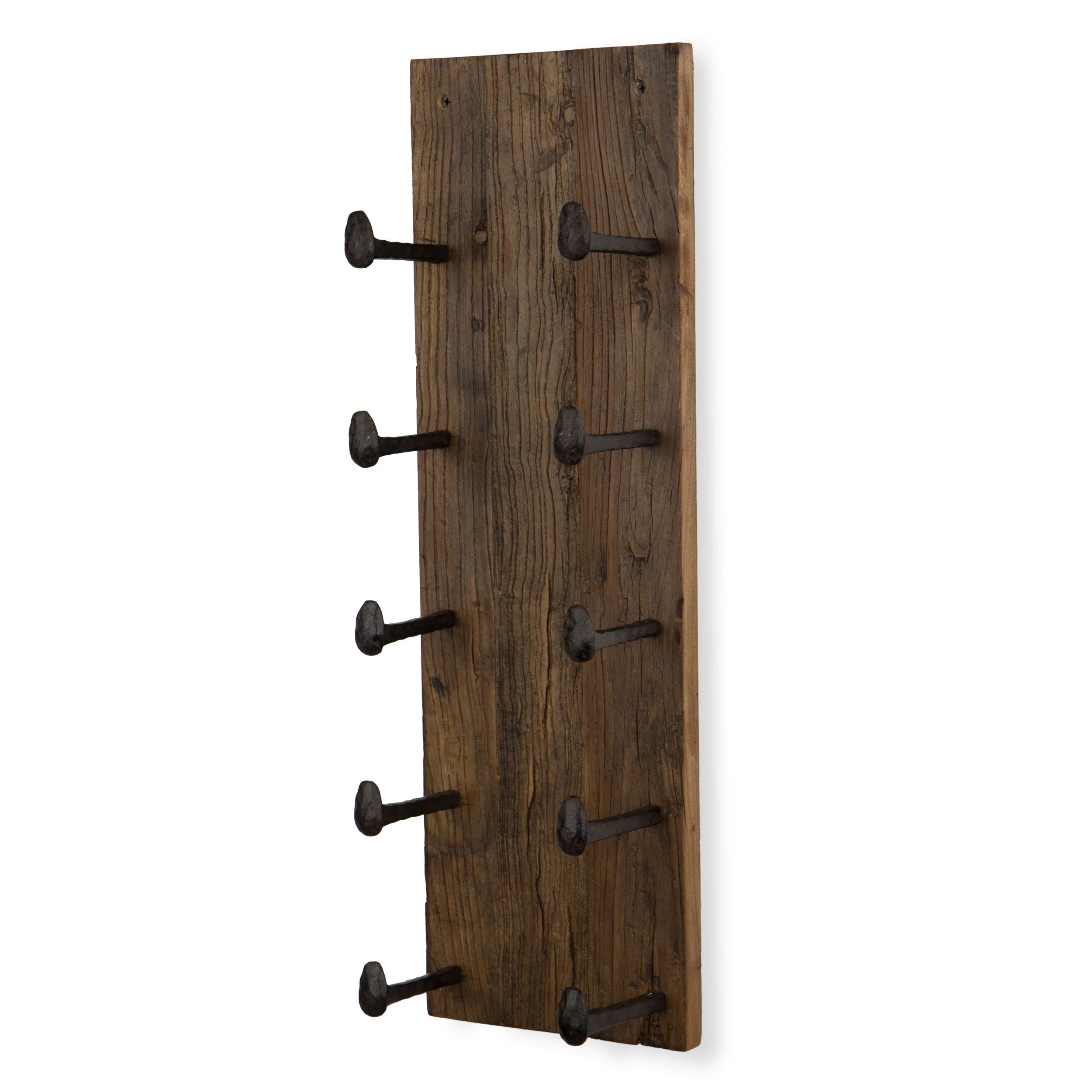 5 Bottle Wood Wall Mounted Wine Rack, Walnut Finish Bottle Holder for Kitchen, Dining Room and Home Bar - Image 7